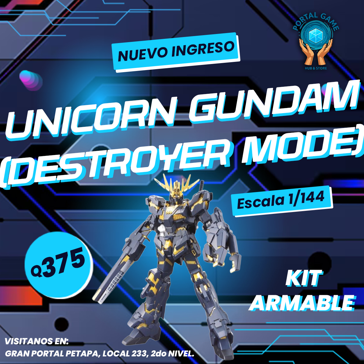 GUNDAN UNICORN DESTROYER MODE