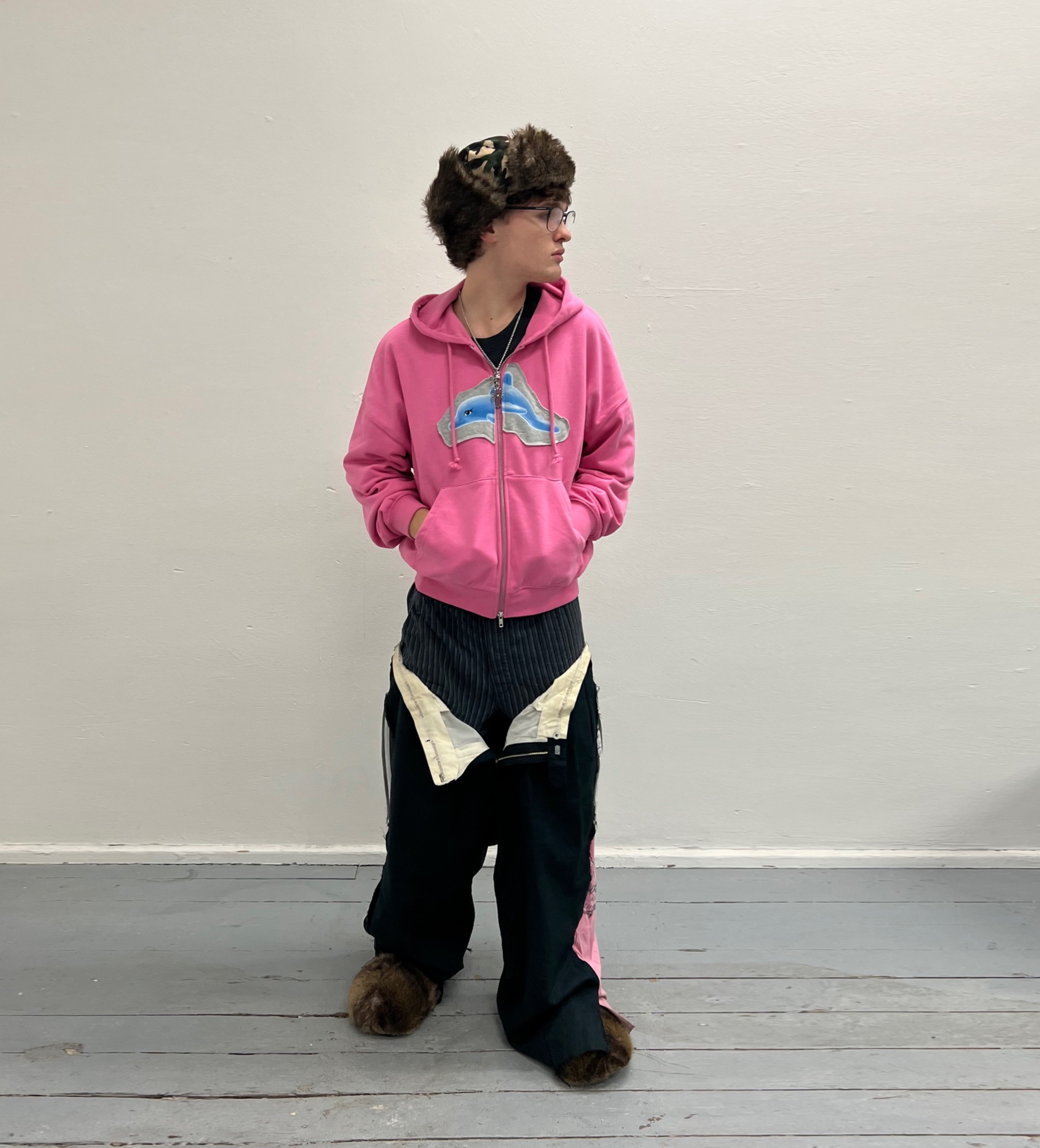 Pink dolphin hoodie