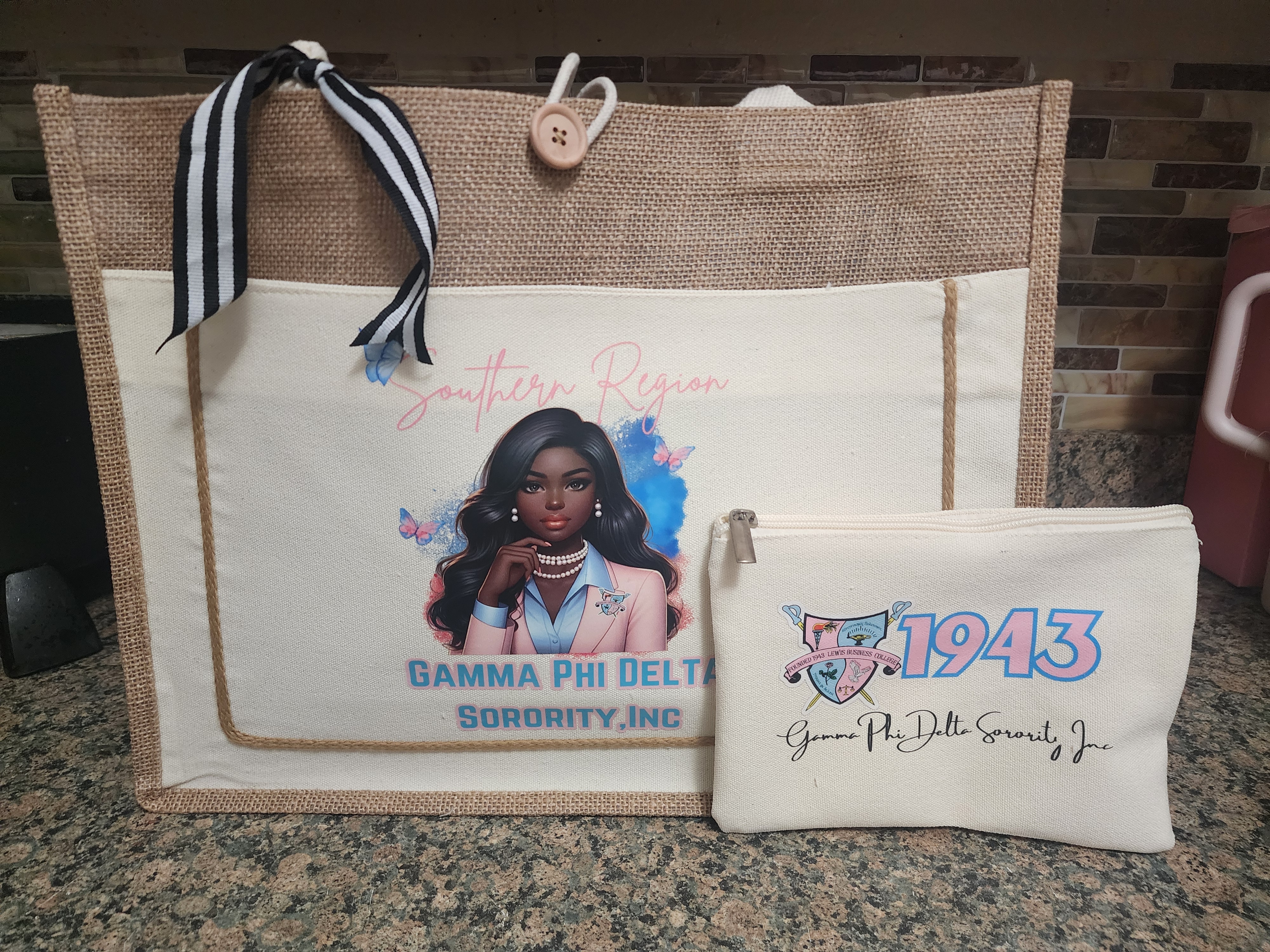 Gamma Phi Delta Tote Bag Set