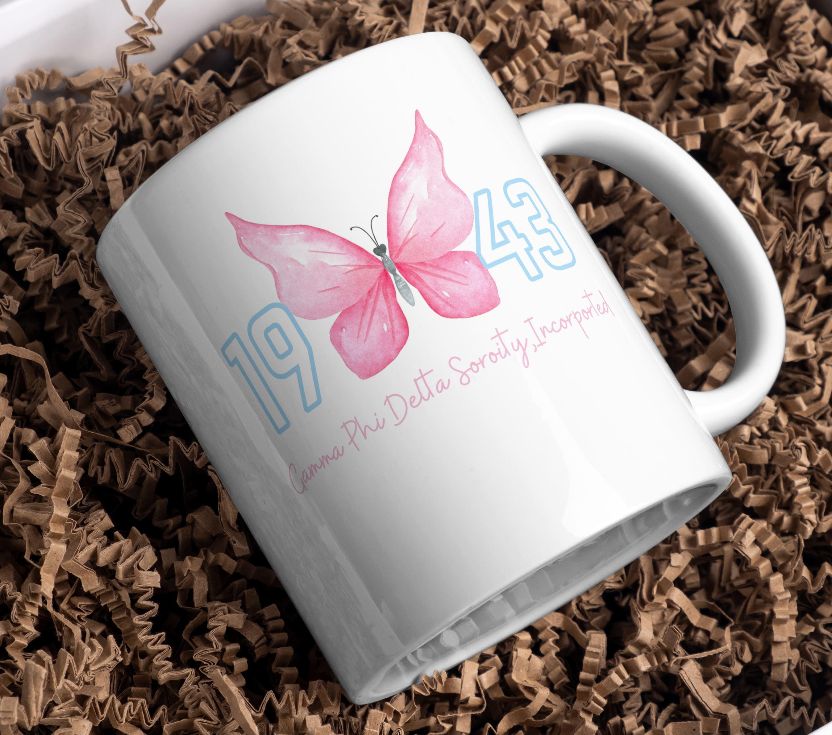 Gamma Phi Delta Butterfly Mug