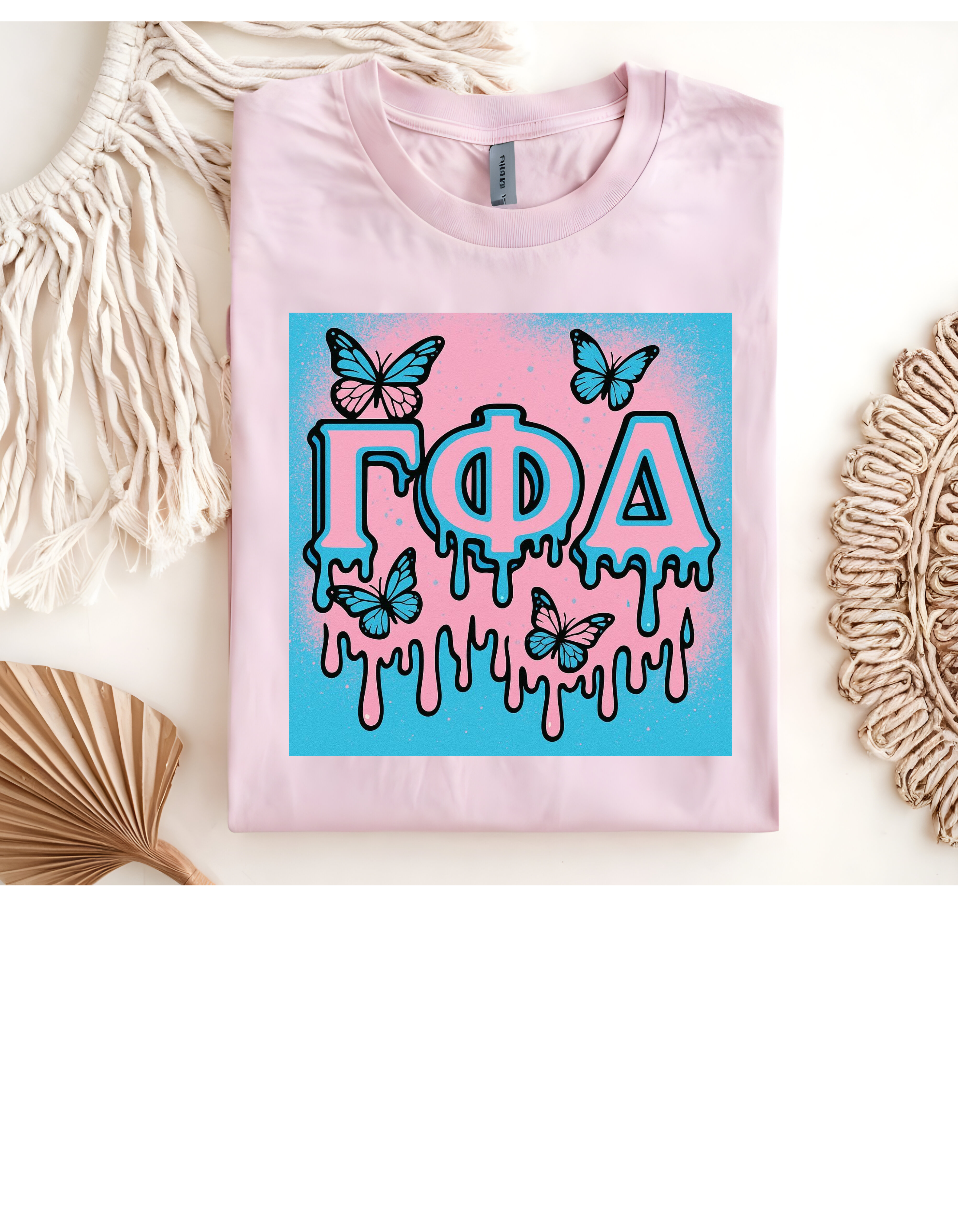 Pink Sorority Graphic T-shirt