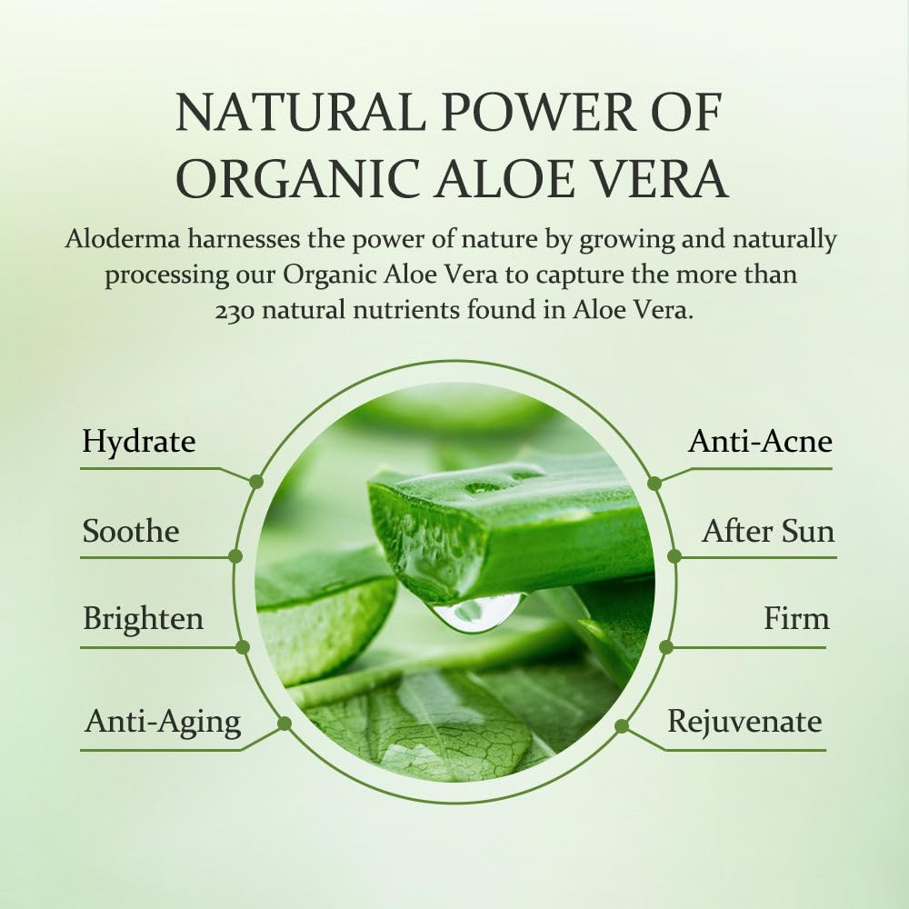 Aloderma Aloe Vera Gel 200ml Organic & Pure