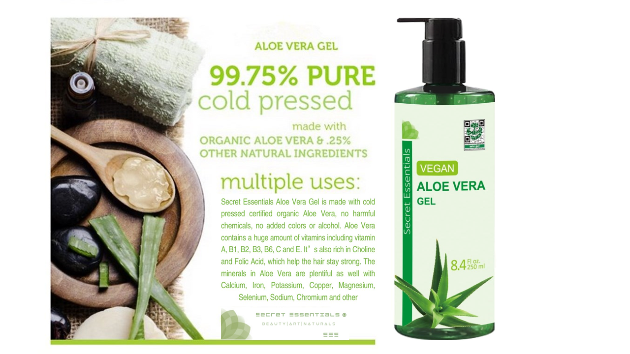 Aloe Vera Gel Organisch & Vegan 2 x 250ml (500ml) - KOSMETIKANALYSE: SEHR GUT