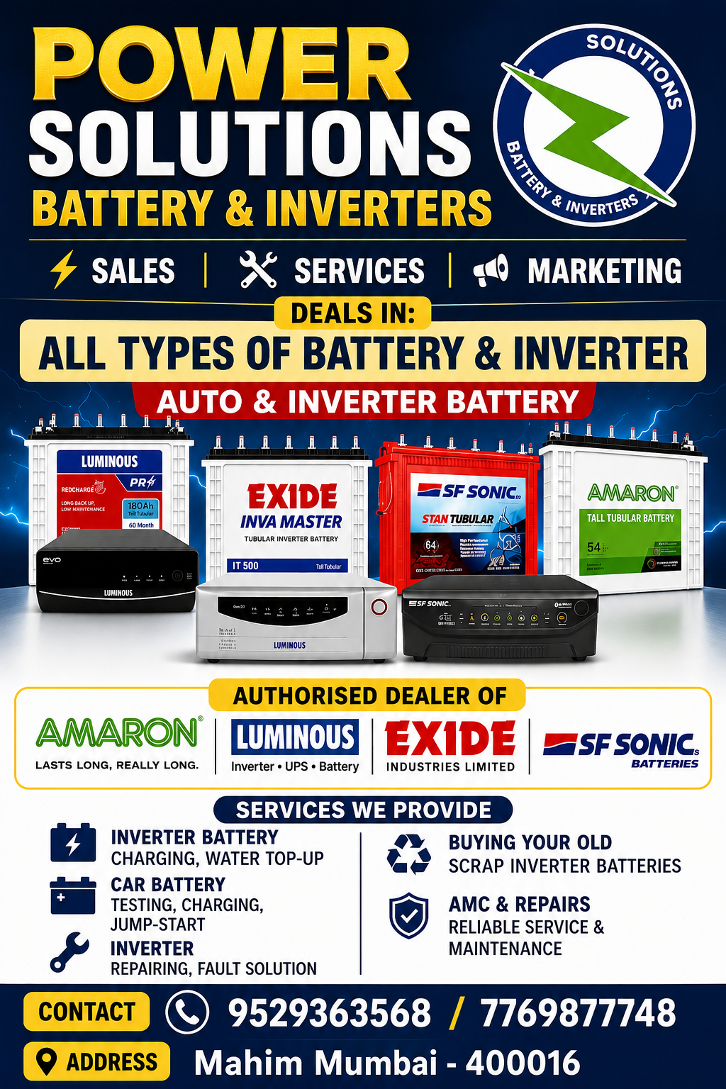 Sample Of Inverter Batter Listing