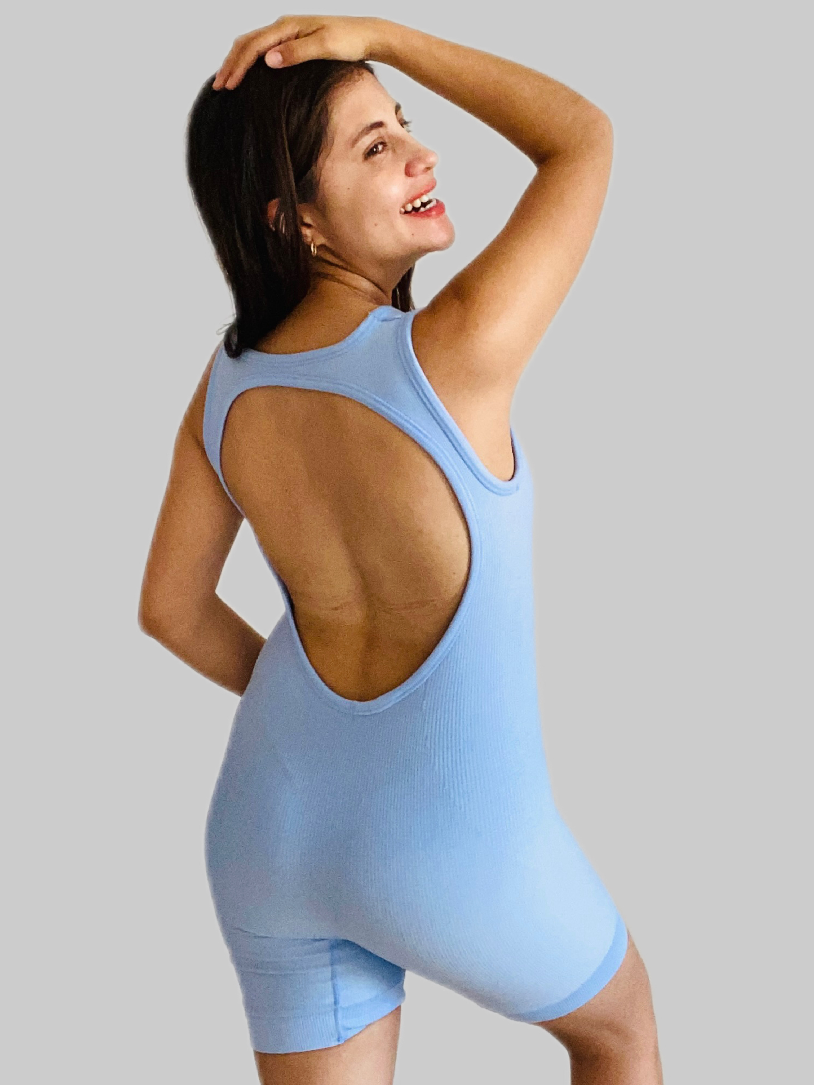 Enterizo deportivo azul