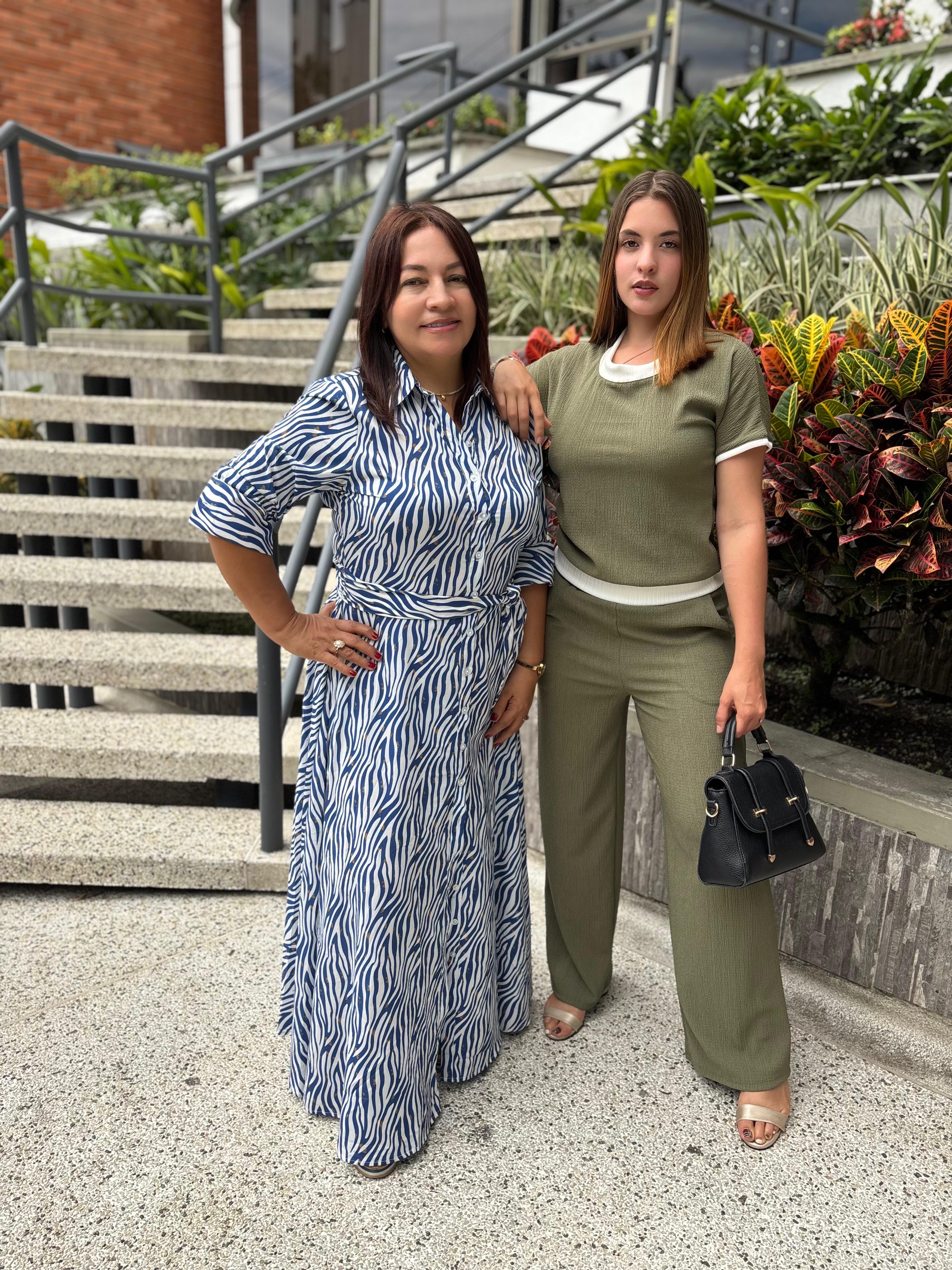 Conjunto Rib Grabado con Contraste