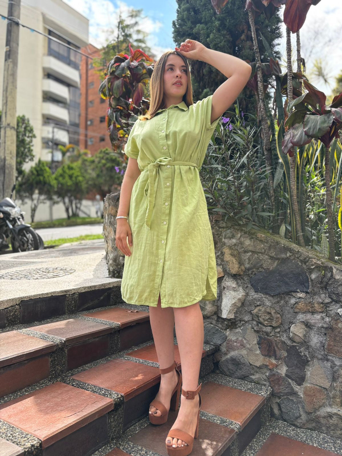 Vestido verde verano