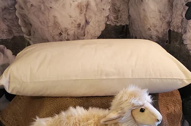 Wool filled body pillow