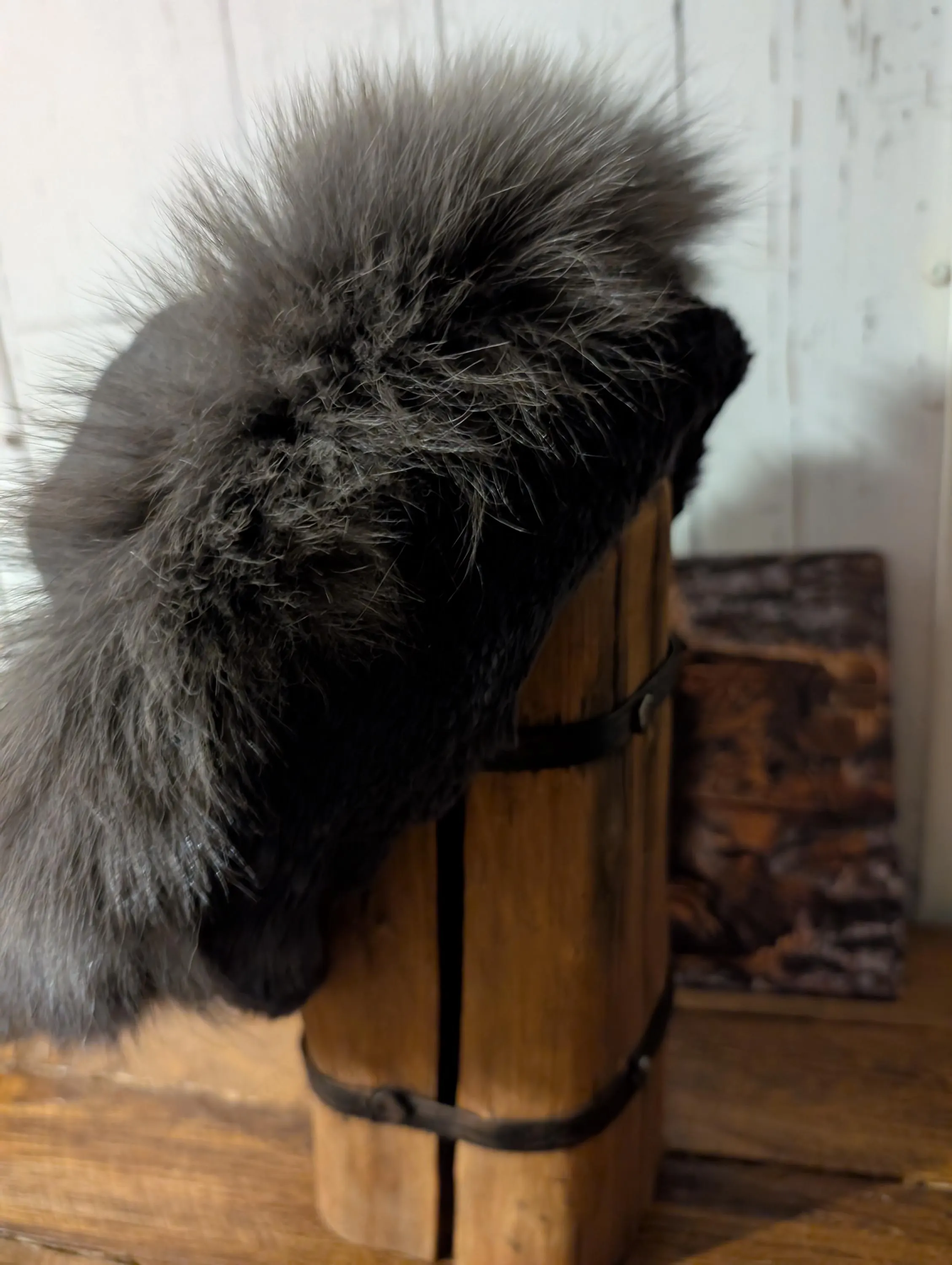 Mongolian, Cossack, Norse, Viking, Mongolian style fox fur hat