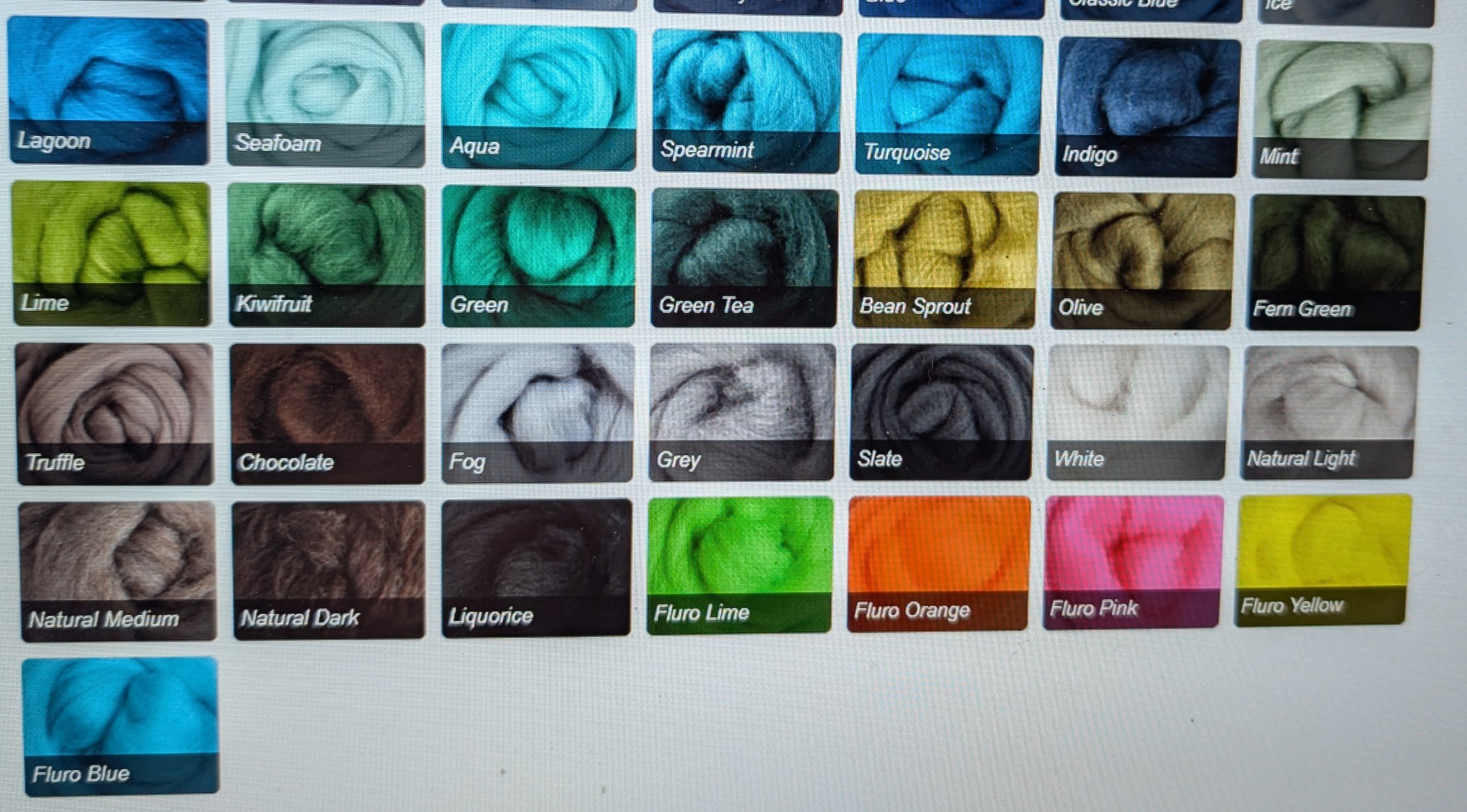 Corriedal Top Colored Wool Roving