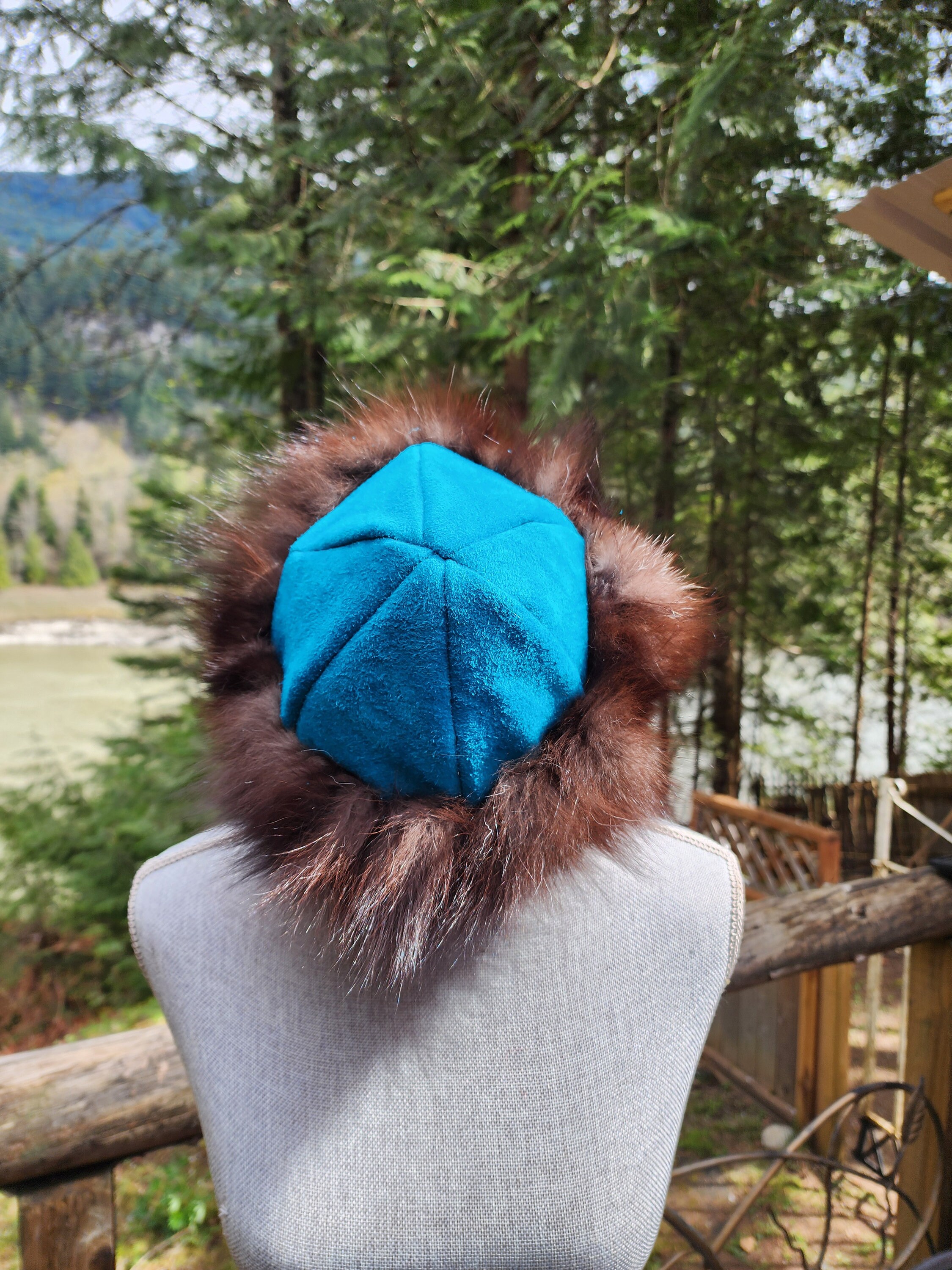 Mongolian, Cossack, Norse, Viking  style with suede and fox fur