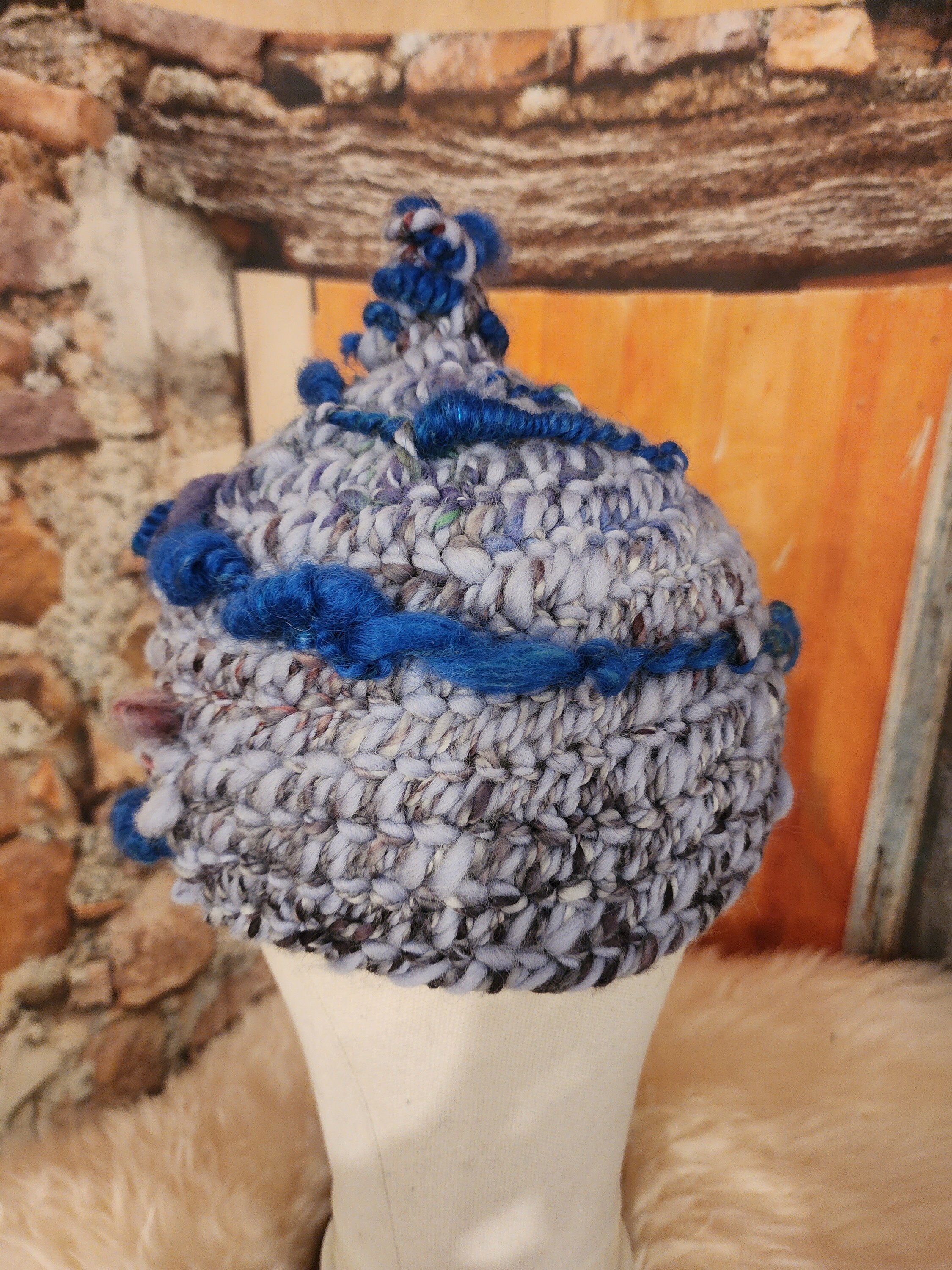Viking, Norse, Anglo Saxon, Nalbinding hats, Hand spun wool and alpaca