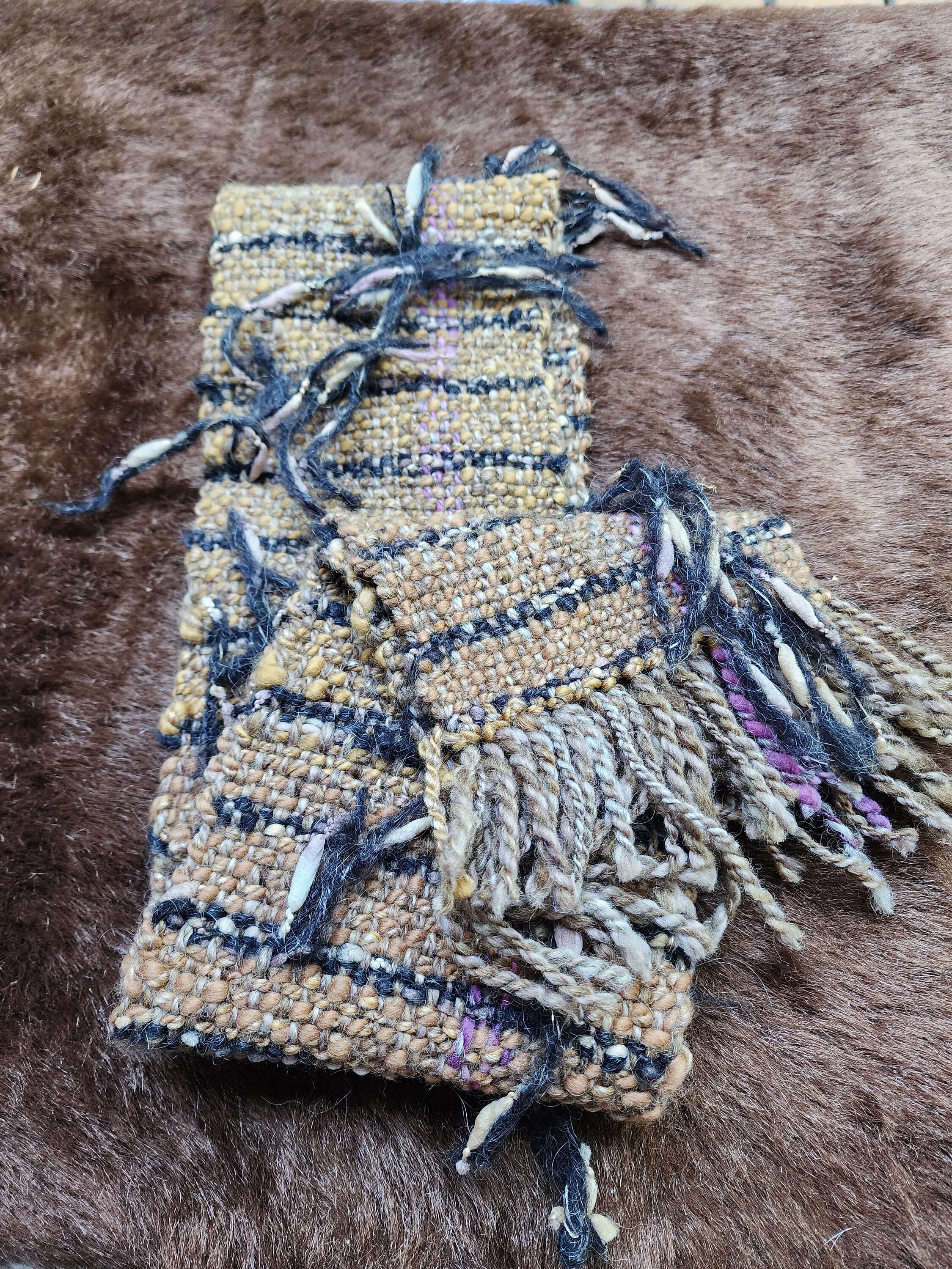 Handspun, Handwoven Scarf