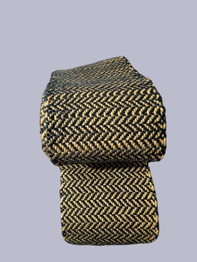 Handwoven cotton and wool herringbone viking leg wraps