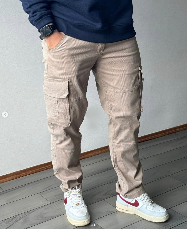 MOM de gabardina beige, Talle 46!