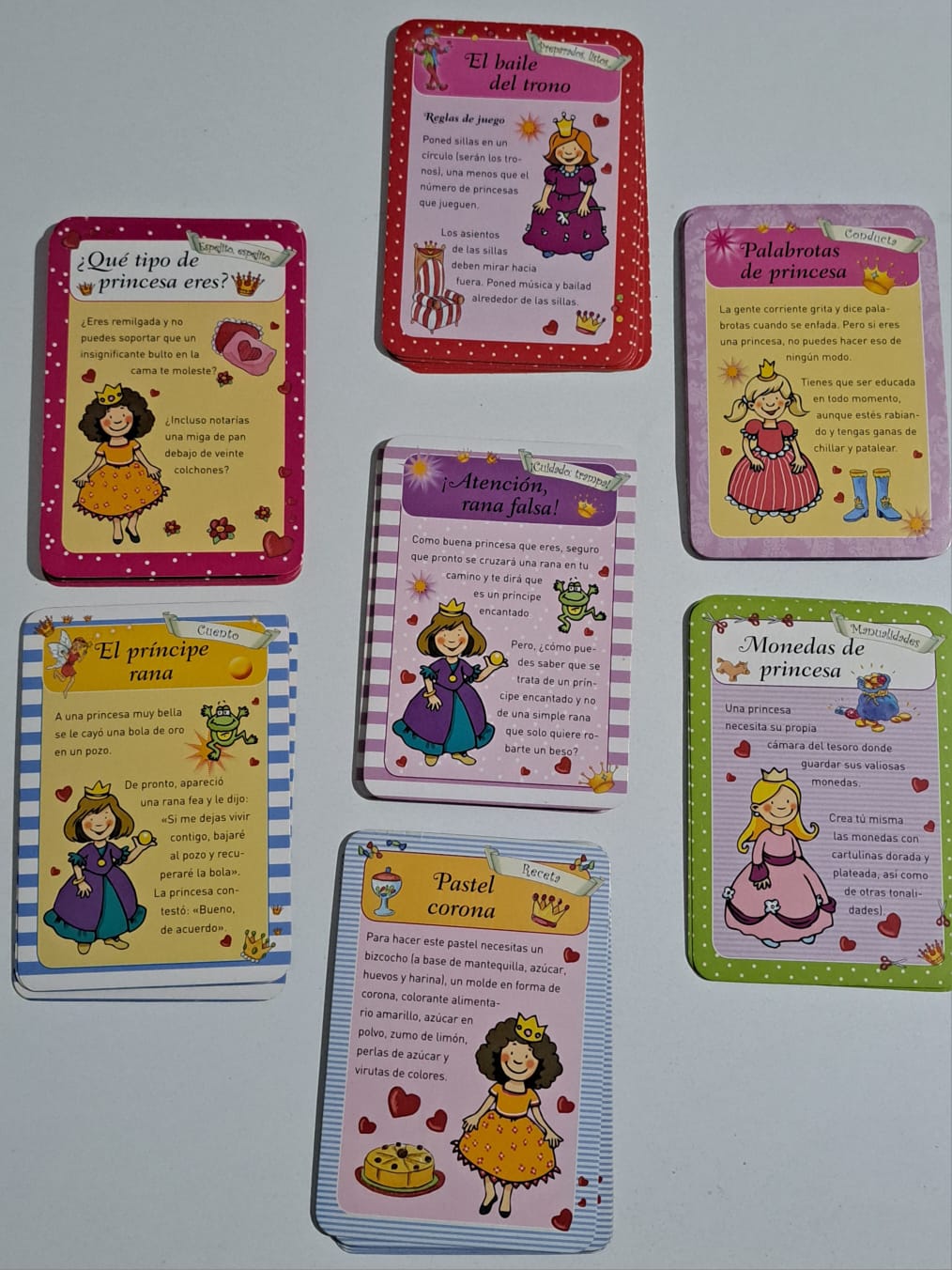 45 cartas didacticas con tematica princesas