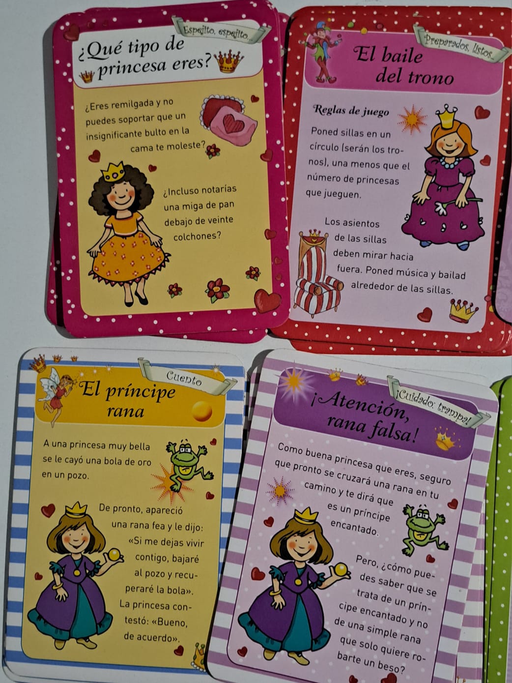 45 cartas didacticas con tematica princesas