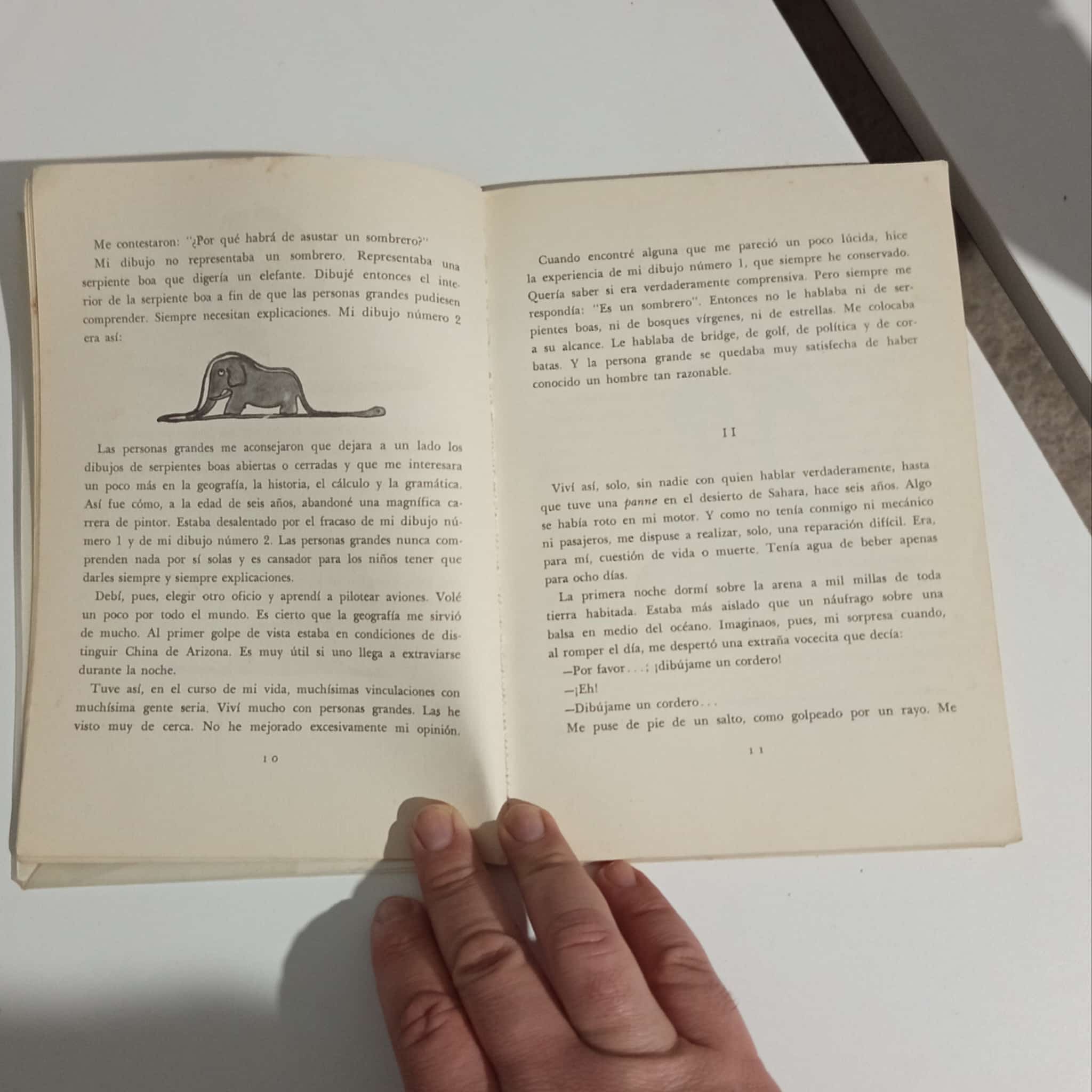 Libro: El principito, tapas forradas con nylon
