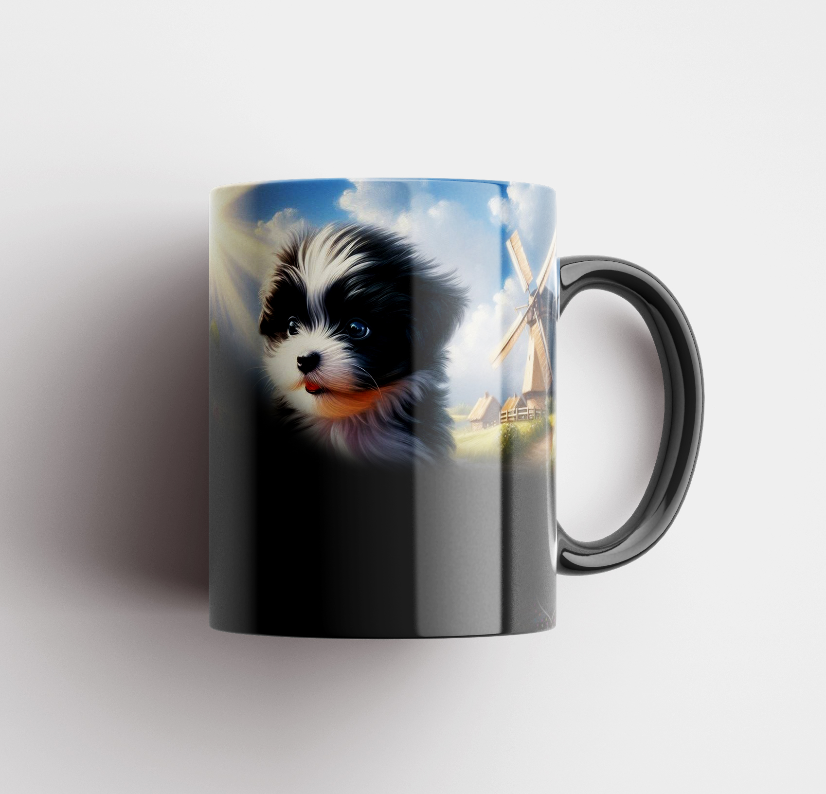 [Mockups] Taza Negro Diseño 1