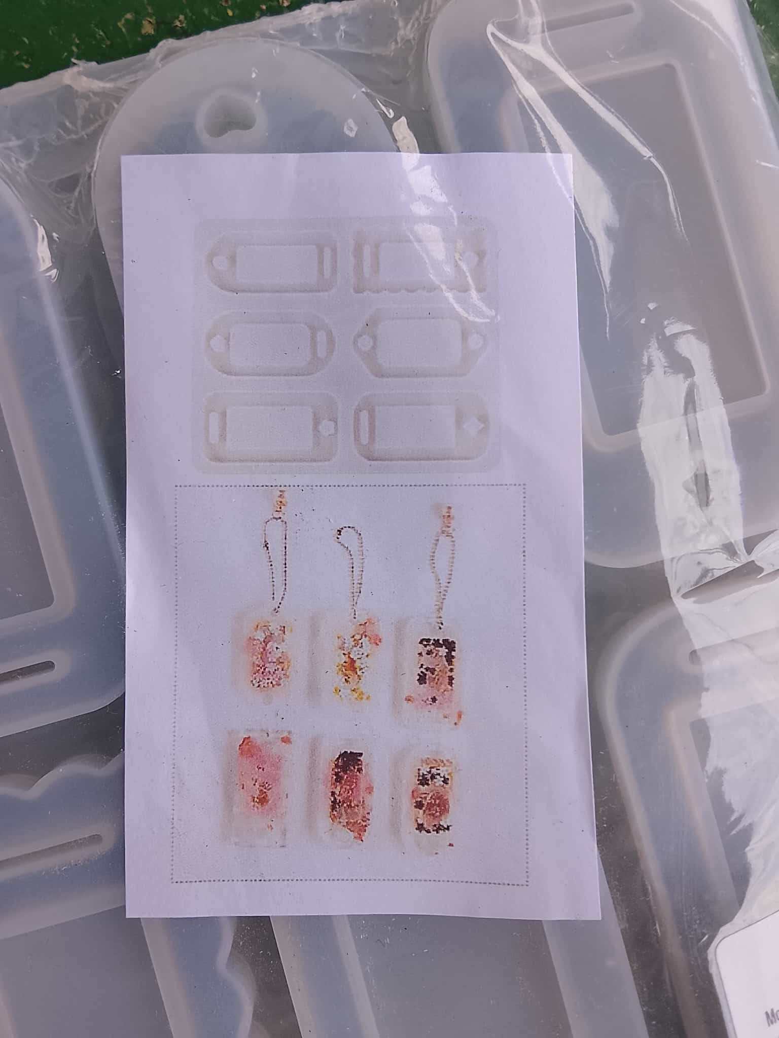 Molde Silicona Resina Epoxi Masas Modelos Colgantes Llaveros X6 Formas