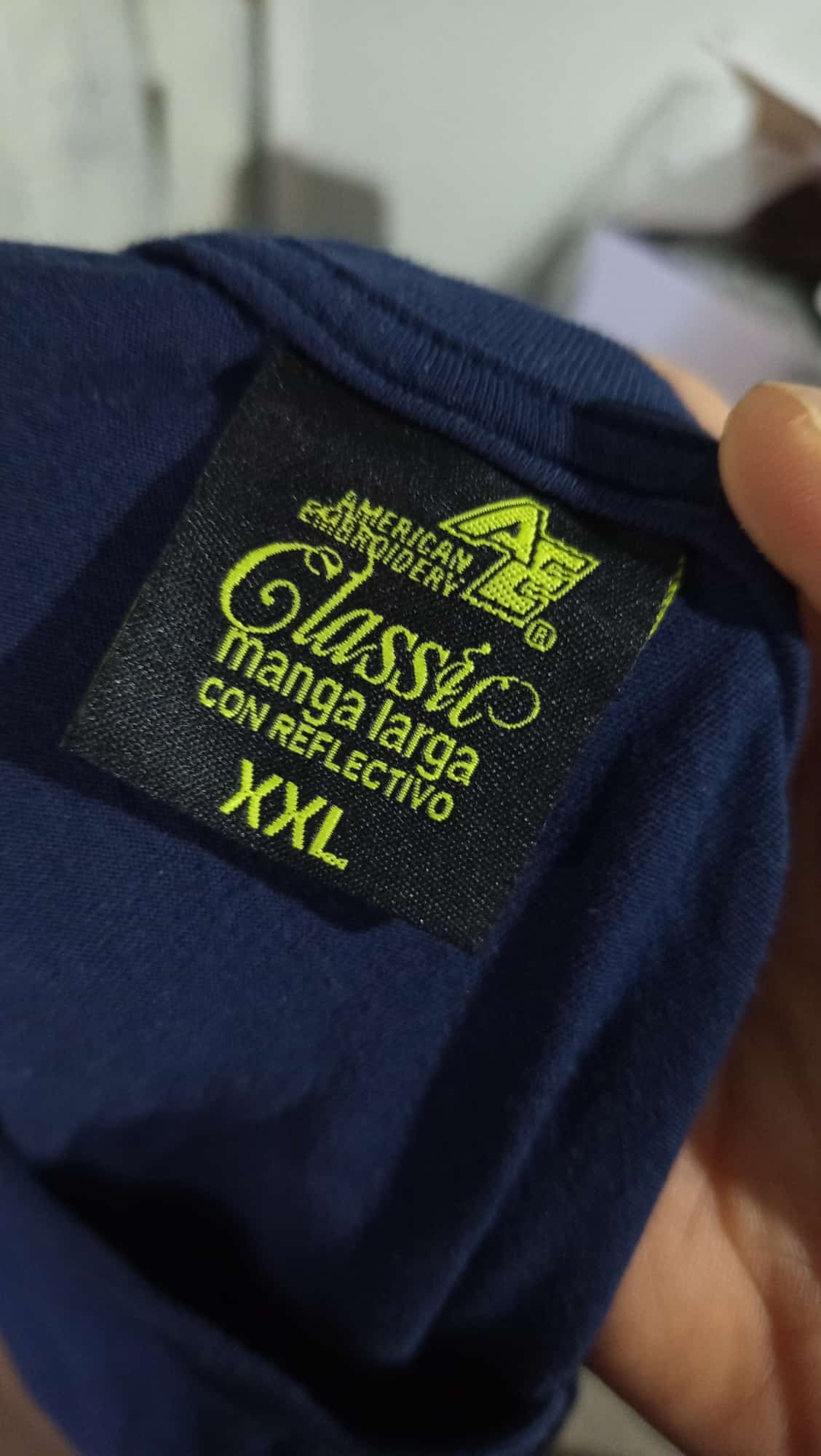 Remera reflectiva manga larga, XXL