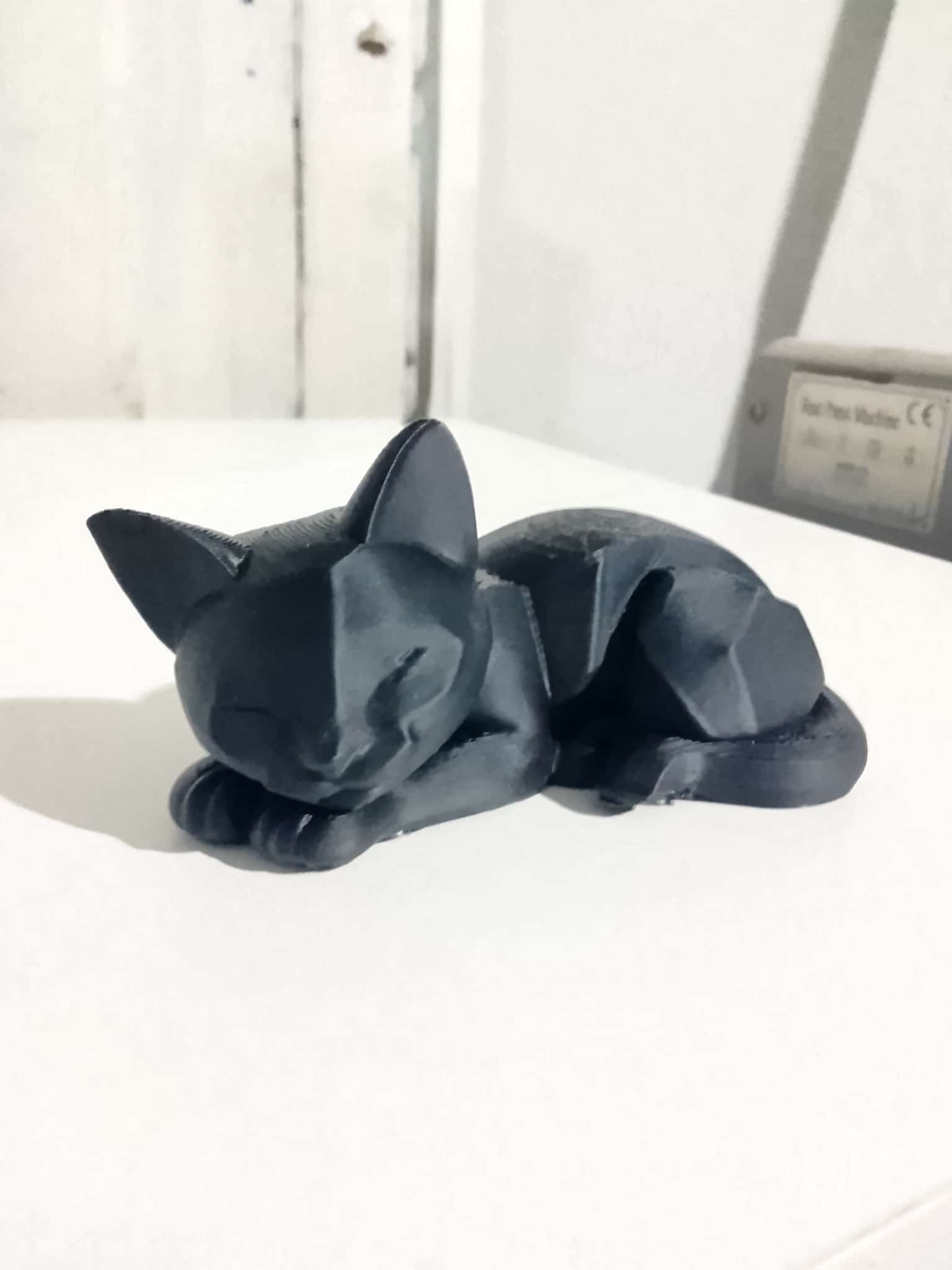 Gatito Dormido, impresion 3D, Material PLA