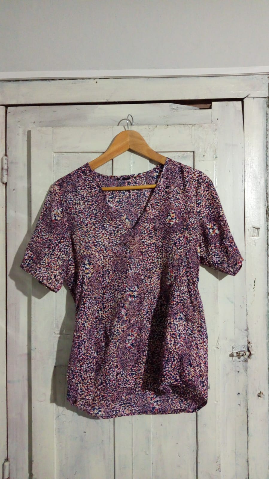 Blusa para dama, floreada, aparenta talle S/M
