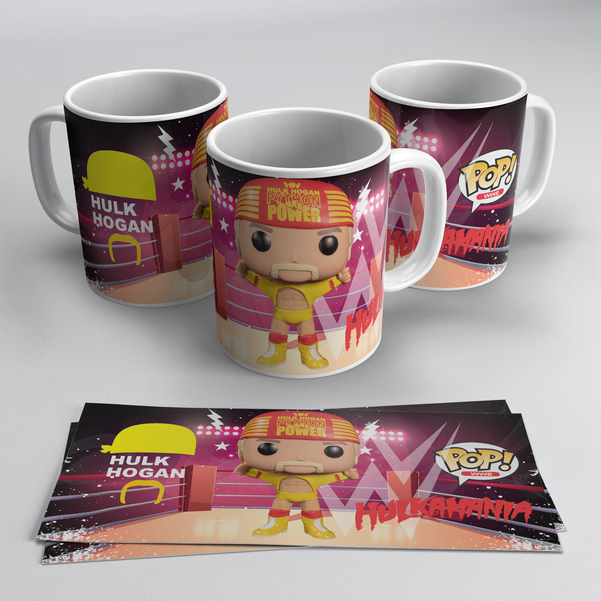Luchadores mixtos [FUNKOS], tazas ceramicas