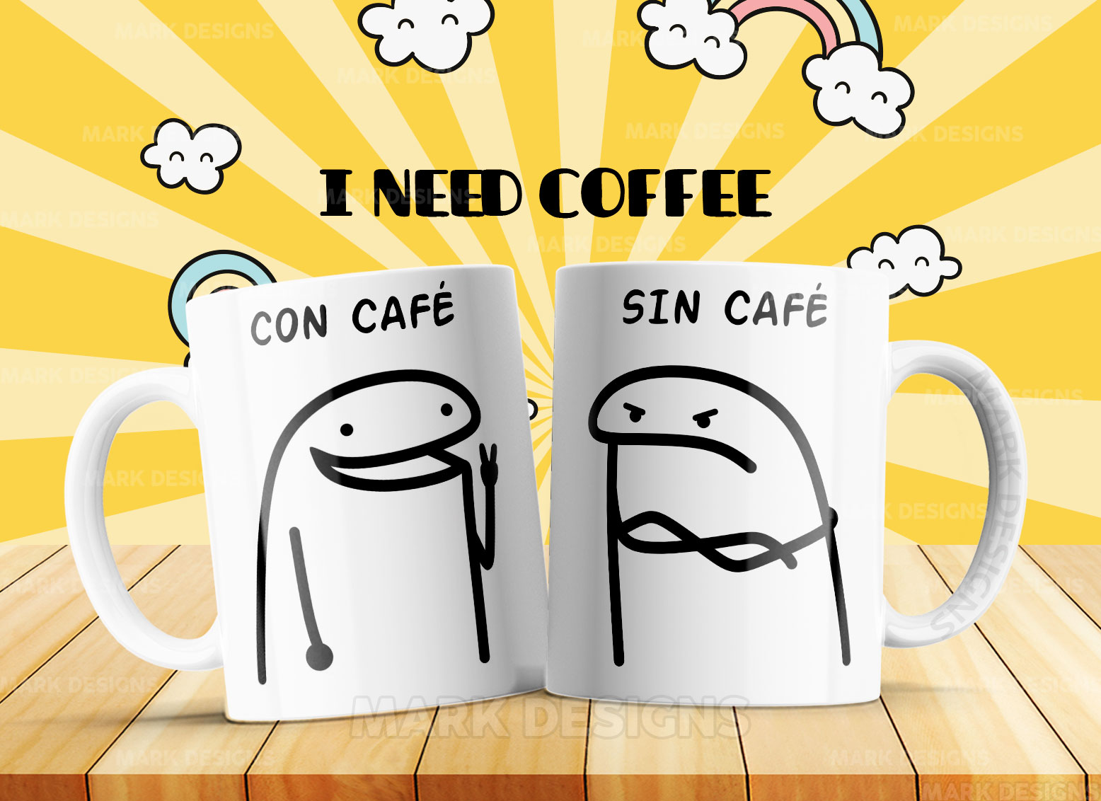 Con café y sin café PARTE 3, tazas de ceramica