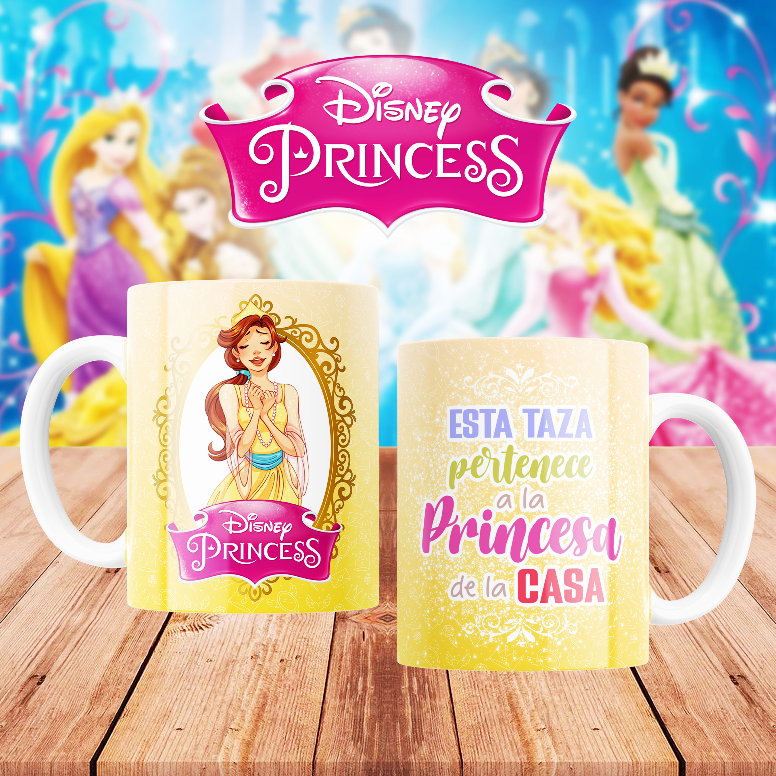 Esta taza pertenece (Princesas)