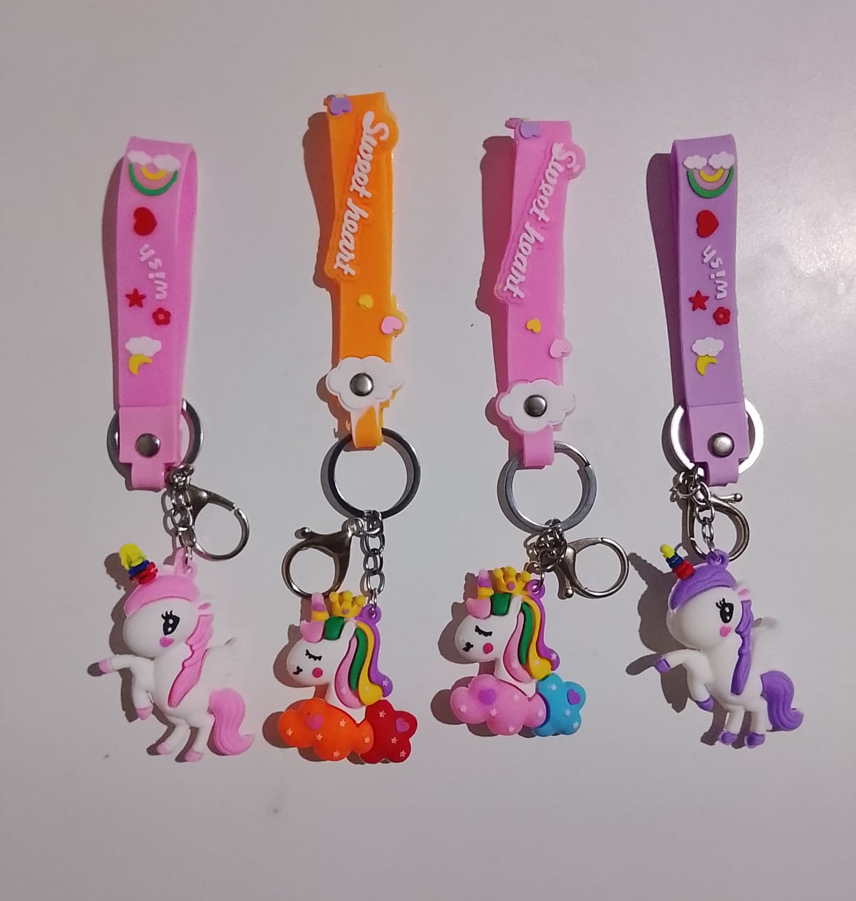 Unicornios, llavero de goma, precio x unidad