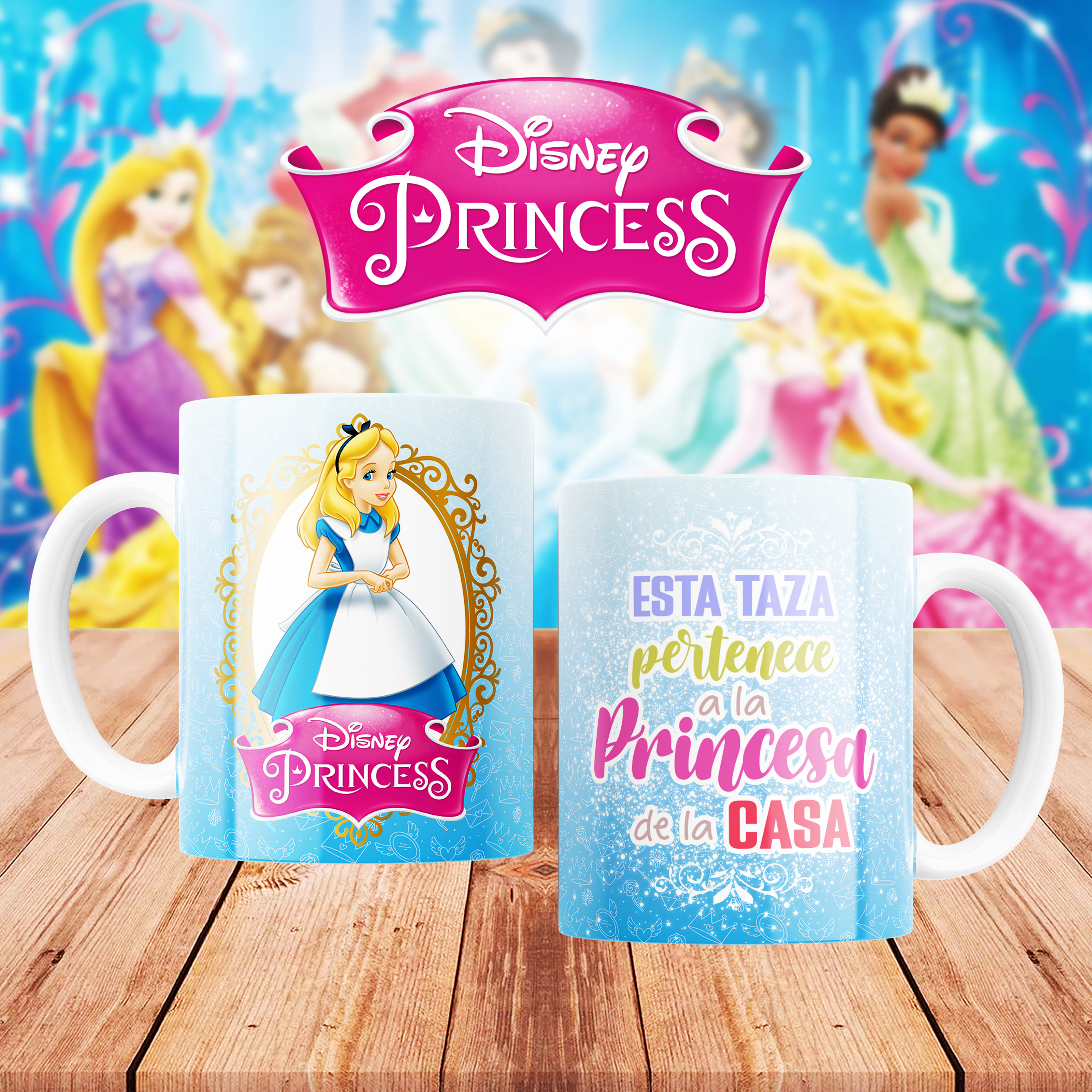Esta taza pertenece (Princesas)