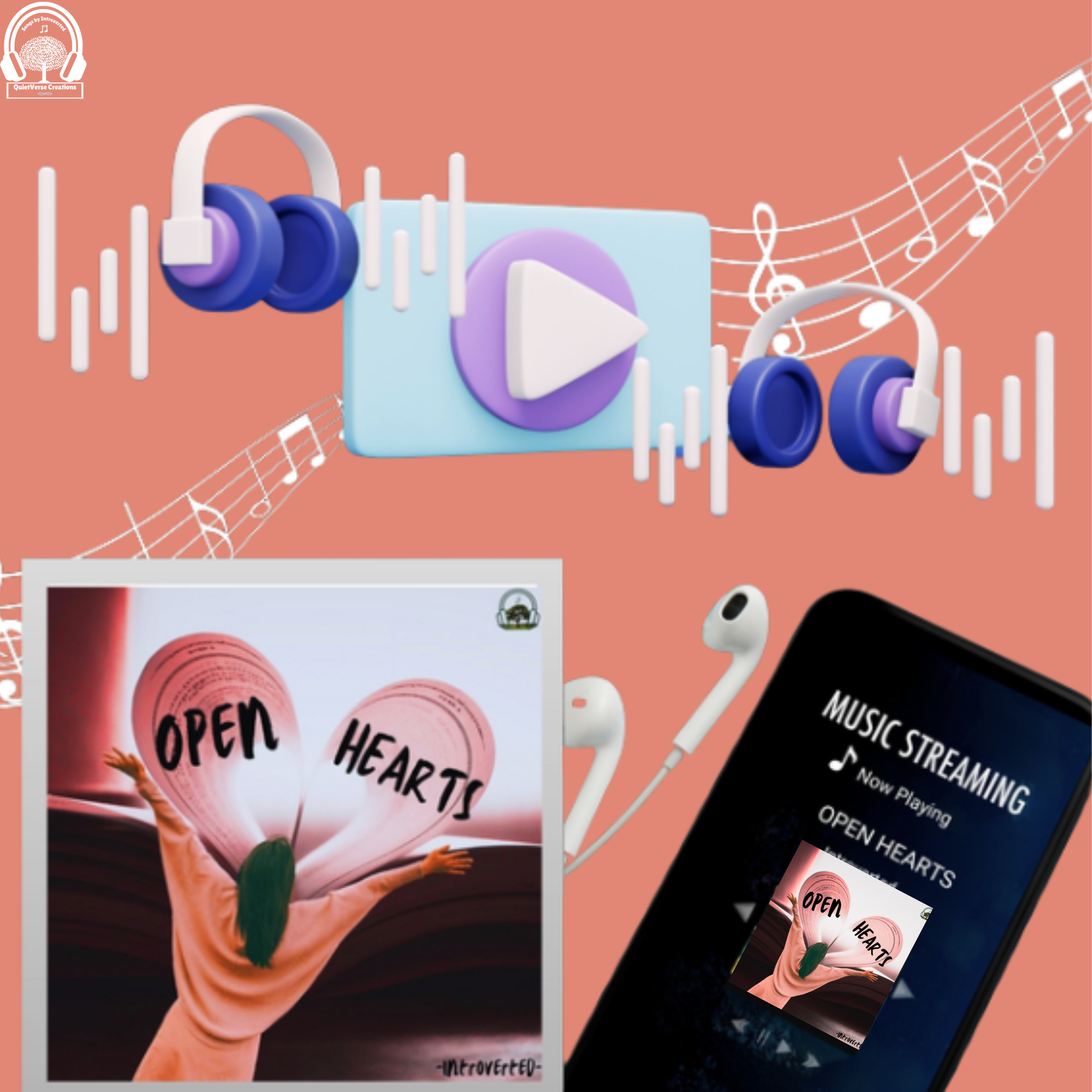 ‘Open Hearts’ by Introverted — Music Download (.WAV)