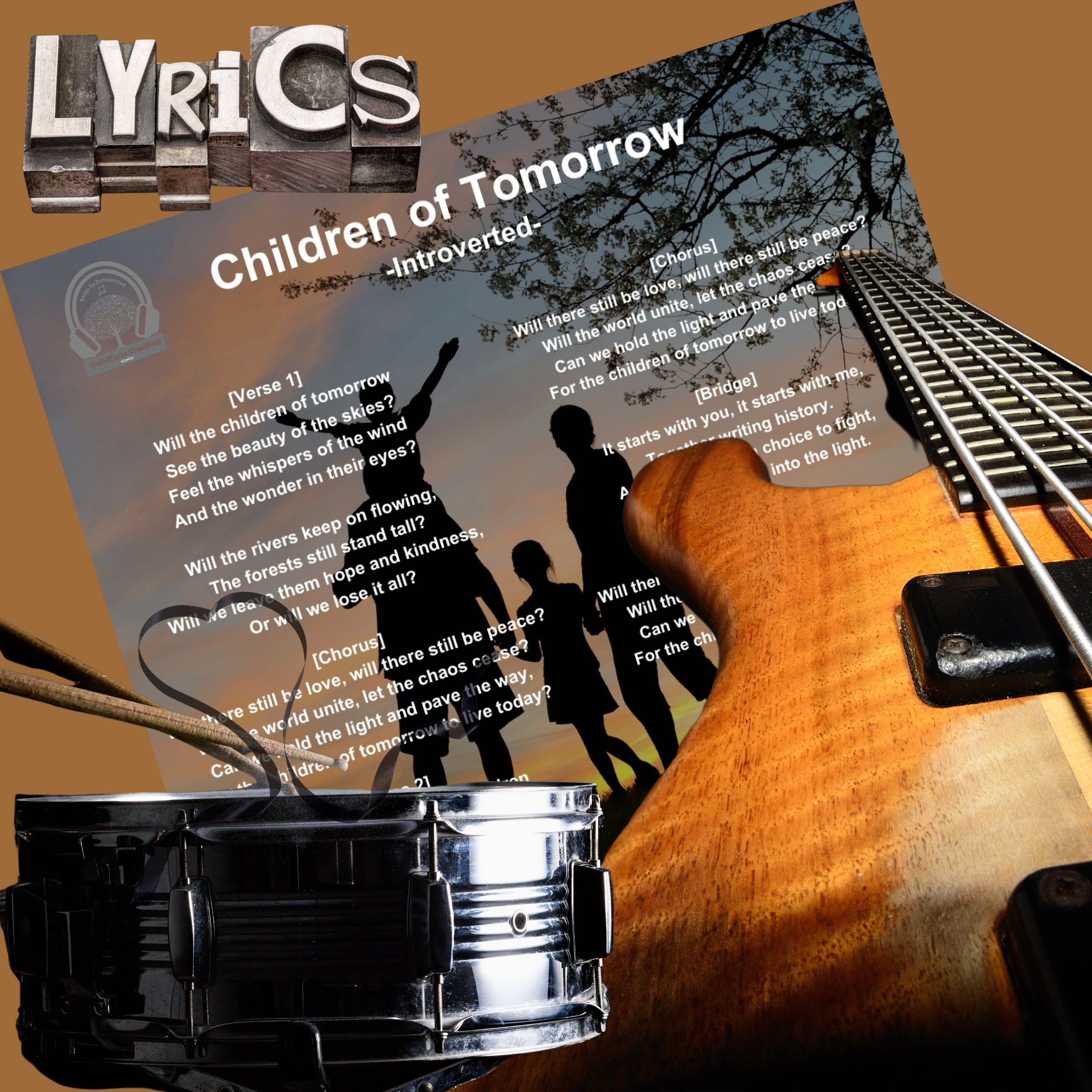 'Children of Tomorrow' Lyric Art Sheet