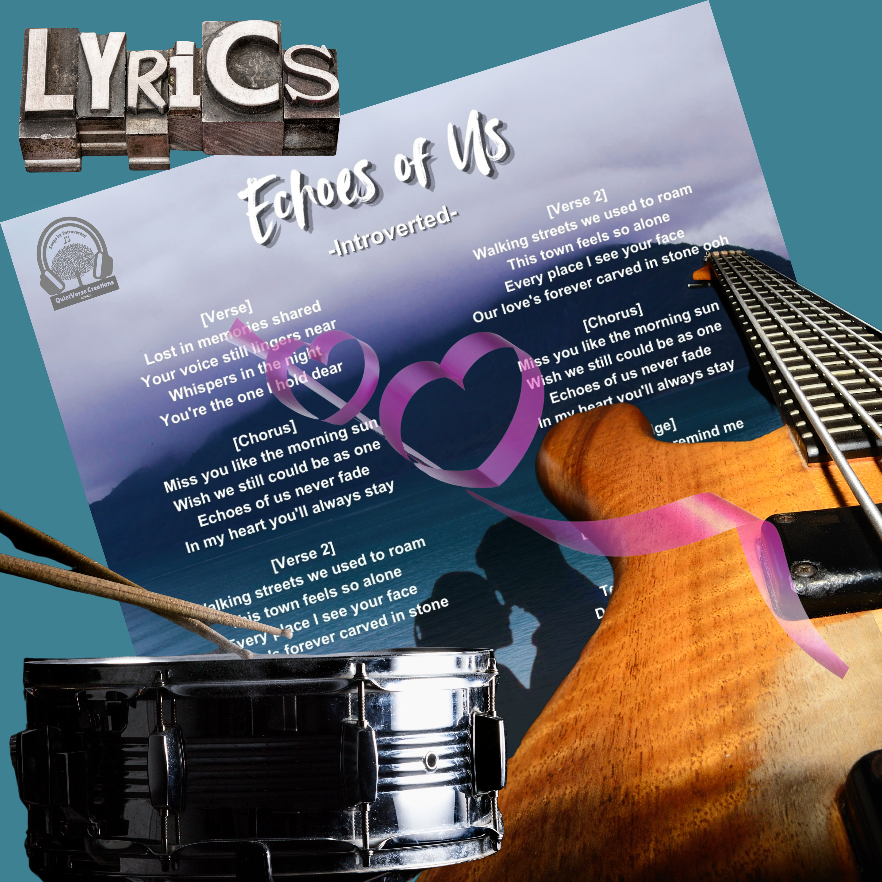 'Echoes of Us' Lyric Art Sheet