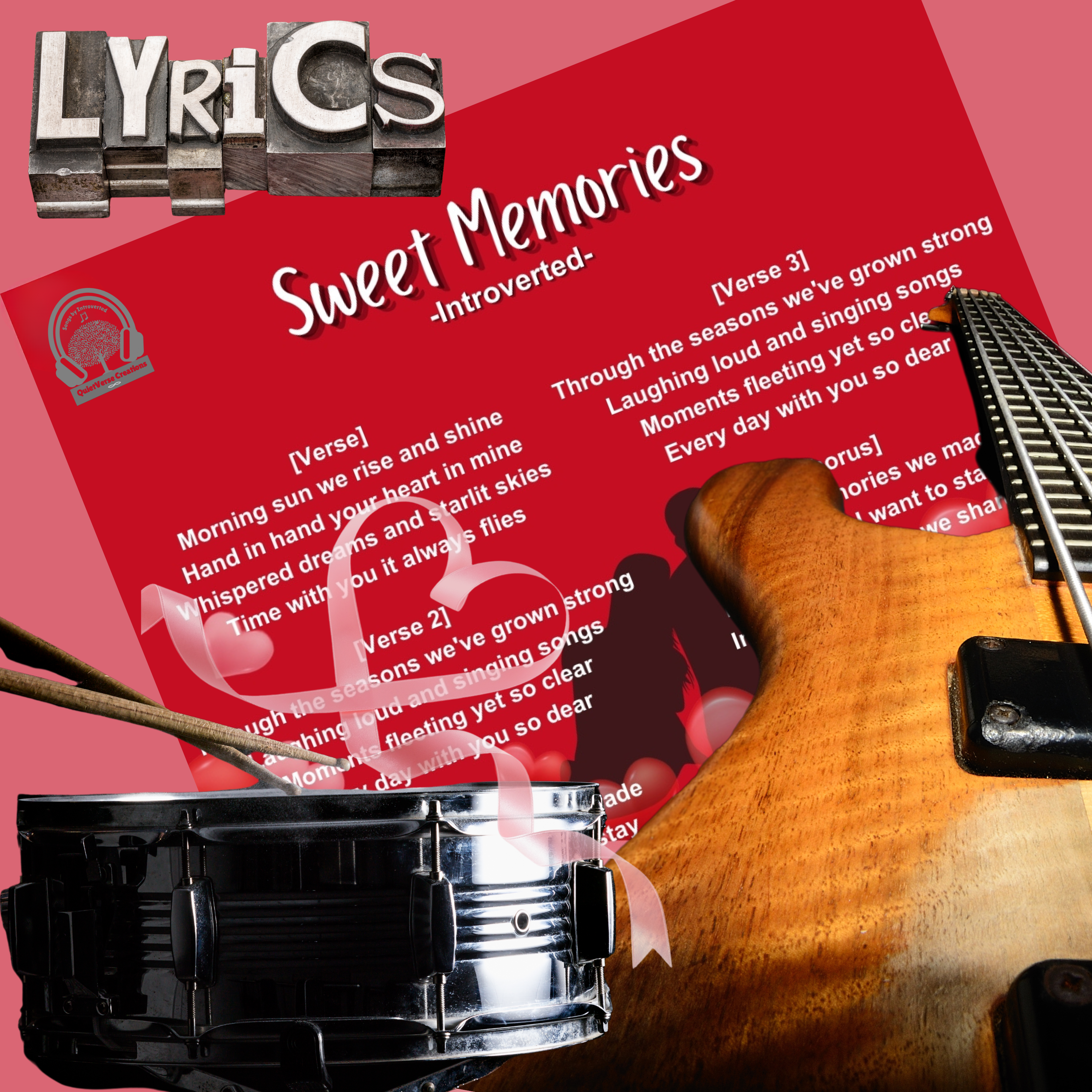 'Sweet Memories' Lyric Art Sheet