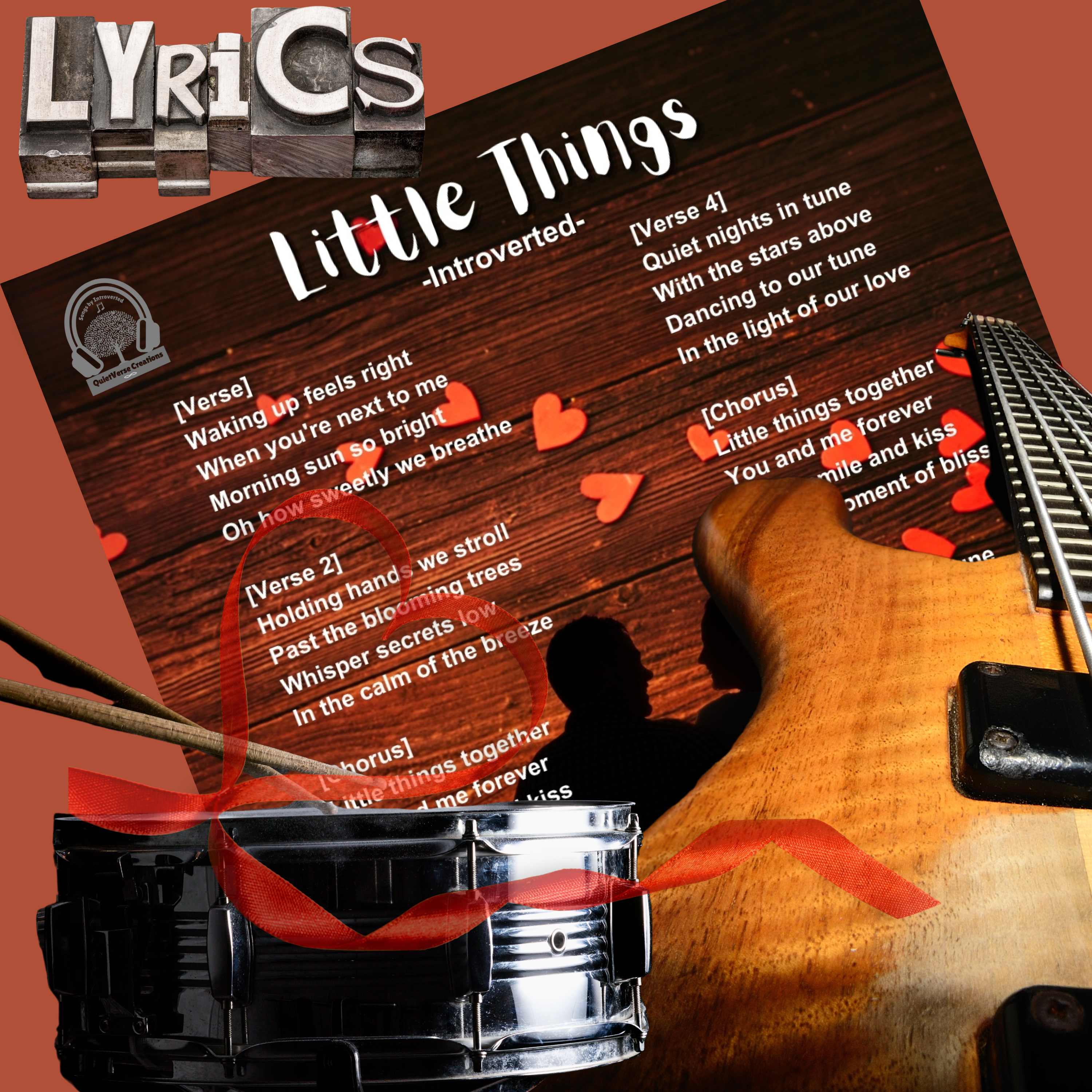 'Little Things' Lyric Art Sheet