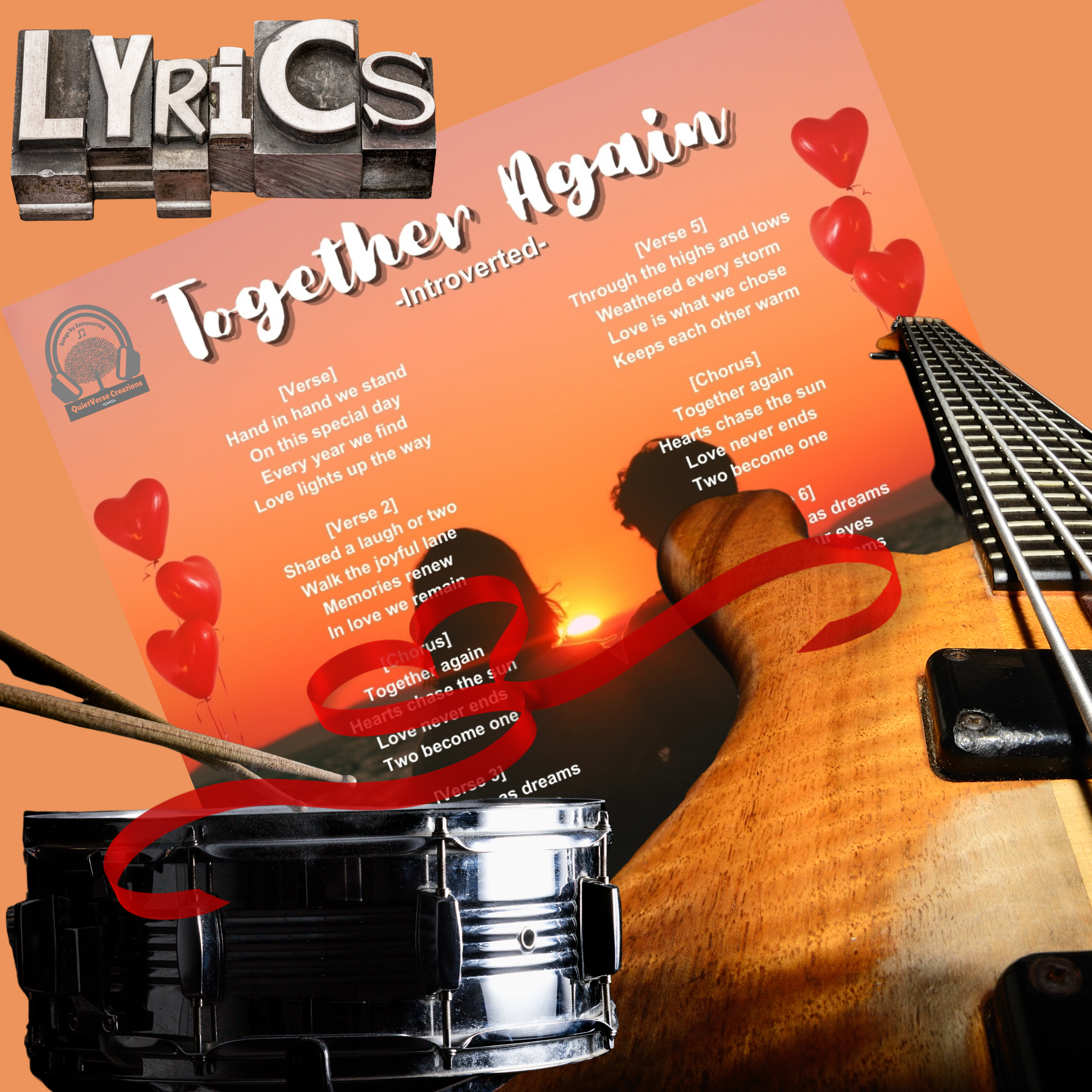 'Together Again' Lyric Art Sheet