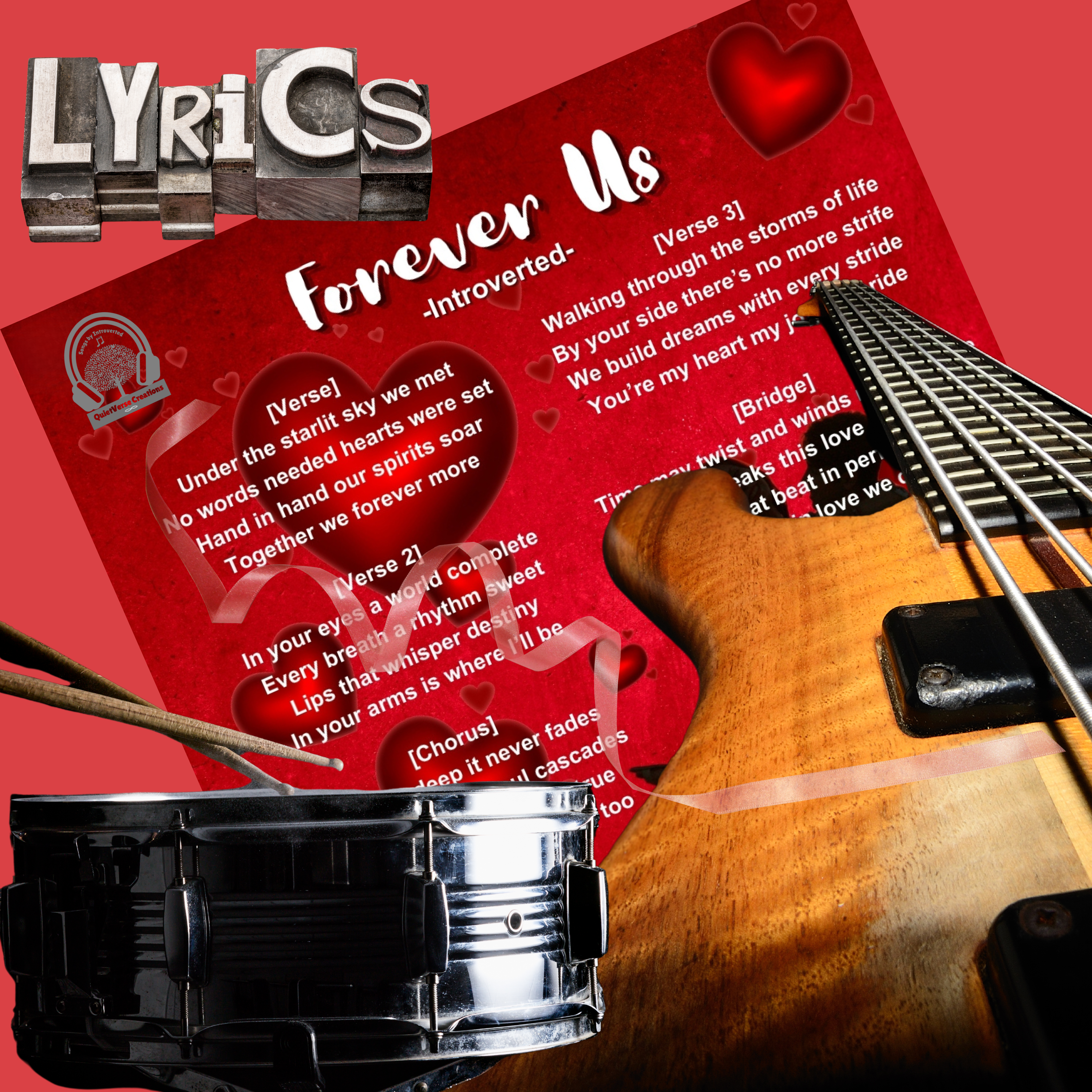 'Forever Us' Lyric Art Sheet