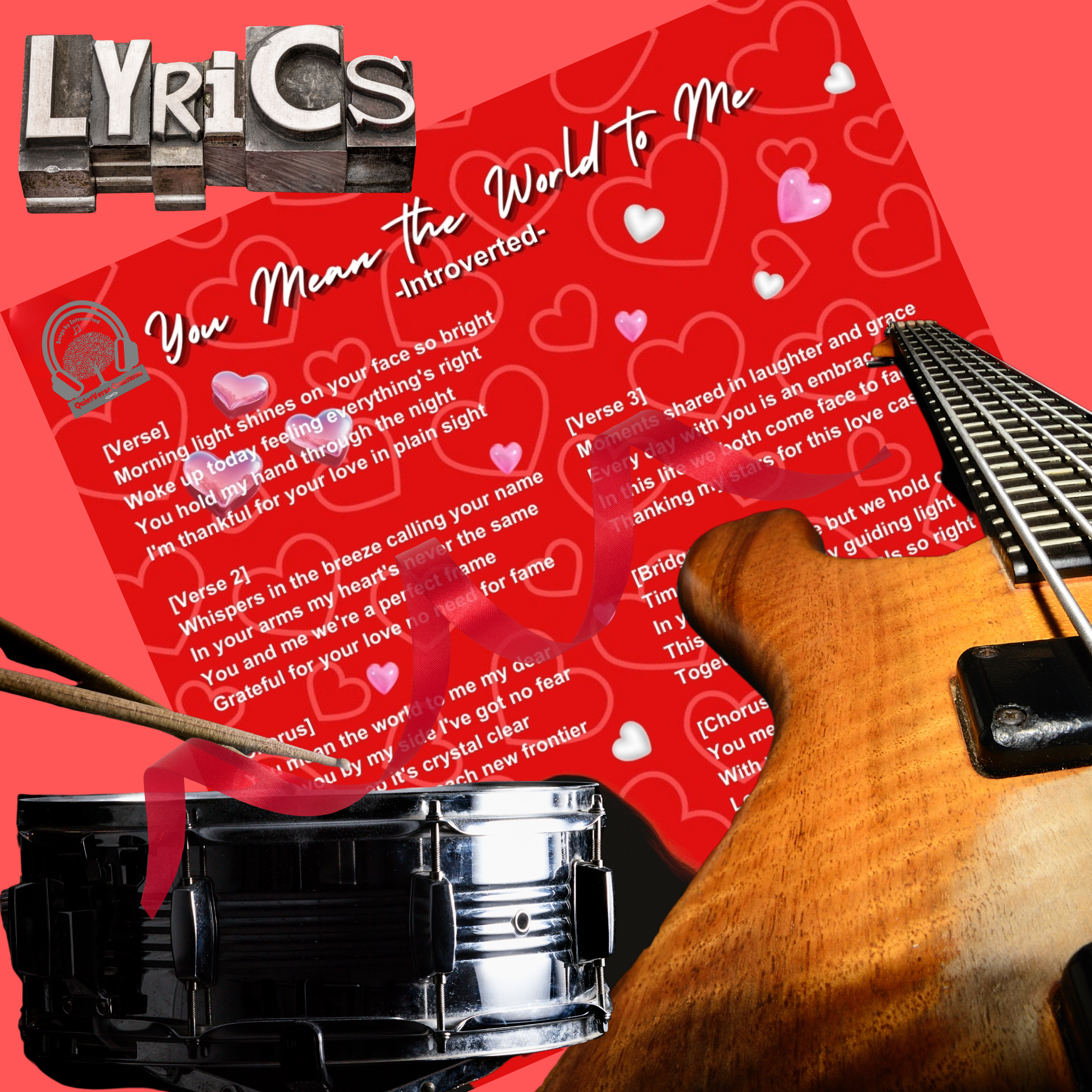 'You Mean The World To Me' Lyric Art Sheet  