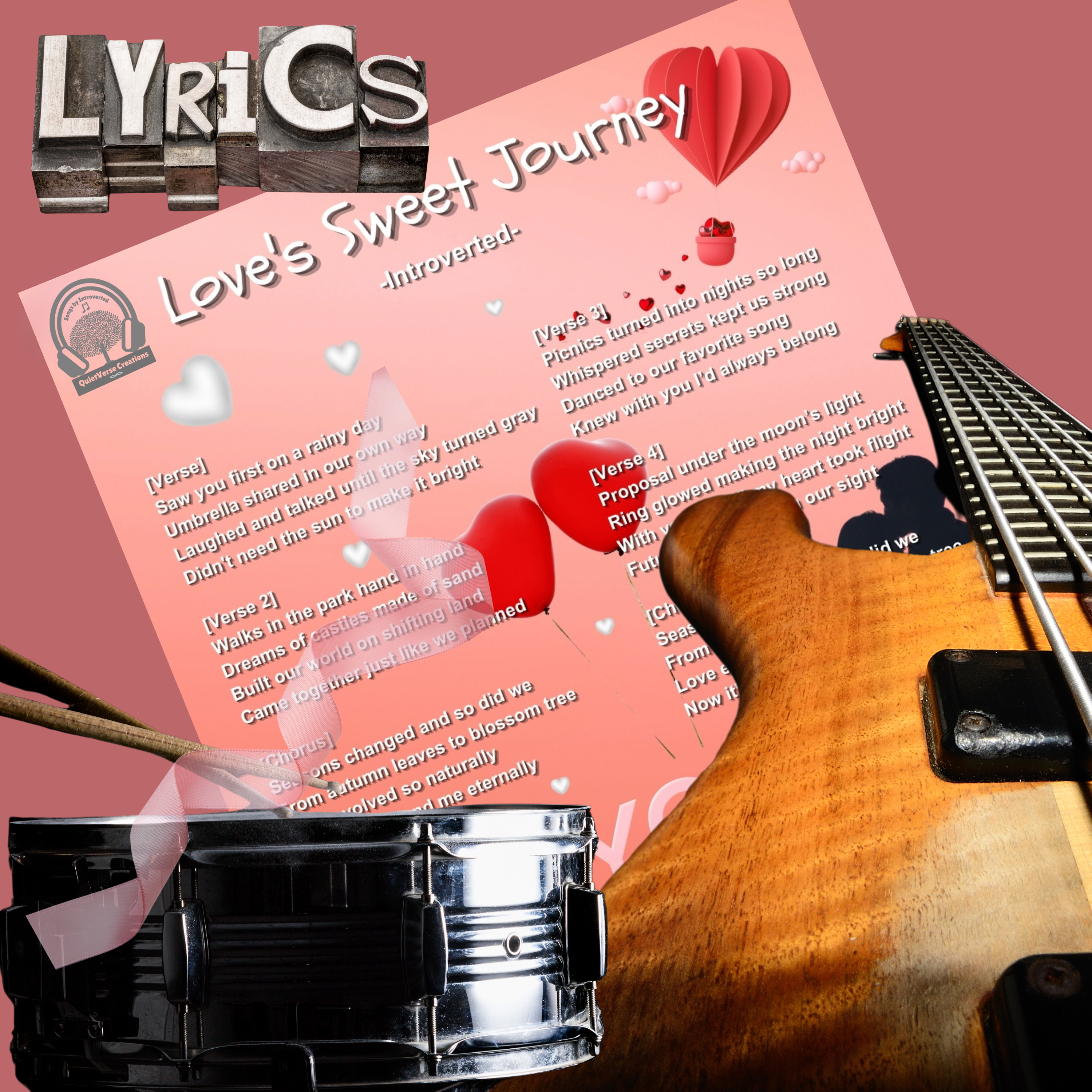 'Love's Sweet Journey' Lyric Art Sheet 