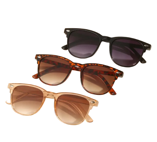  Stylish Sunglasses with Cow clip on case 