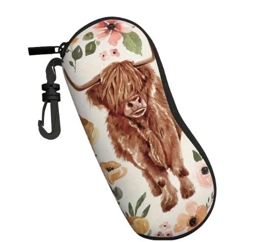  Stylish Sunglasses with Cow clip on case 