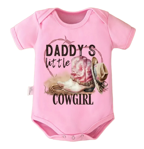 Daddy's Little Cowgirl Onesie