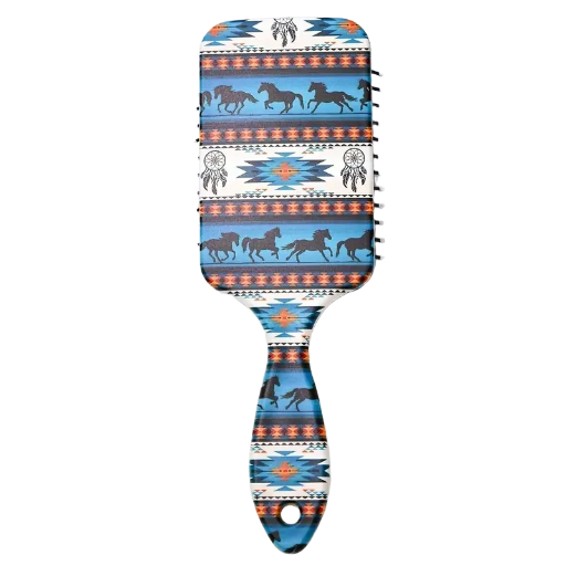 Decorative Hair Brush With Anti Static Rubber Bristles
