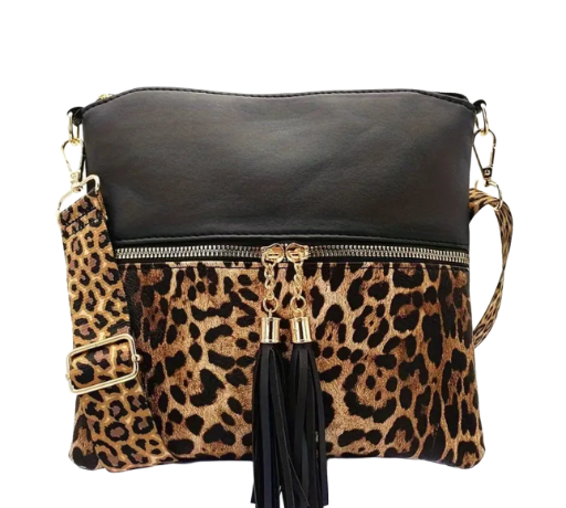Leopard Print Crossbody Bag