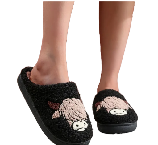 Highland cow Slippers 