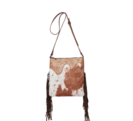 Retro Cow Crossbody Bag