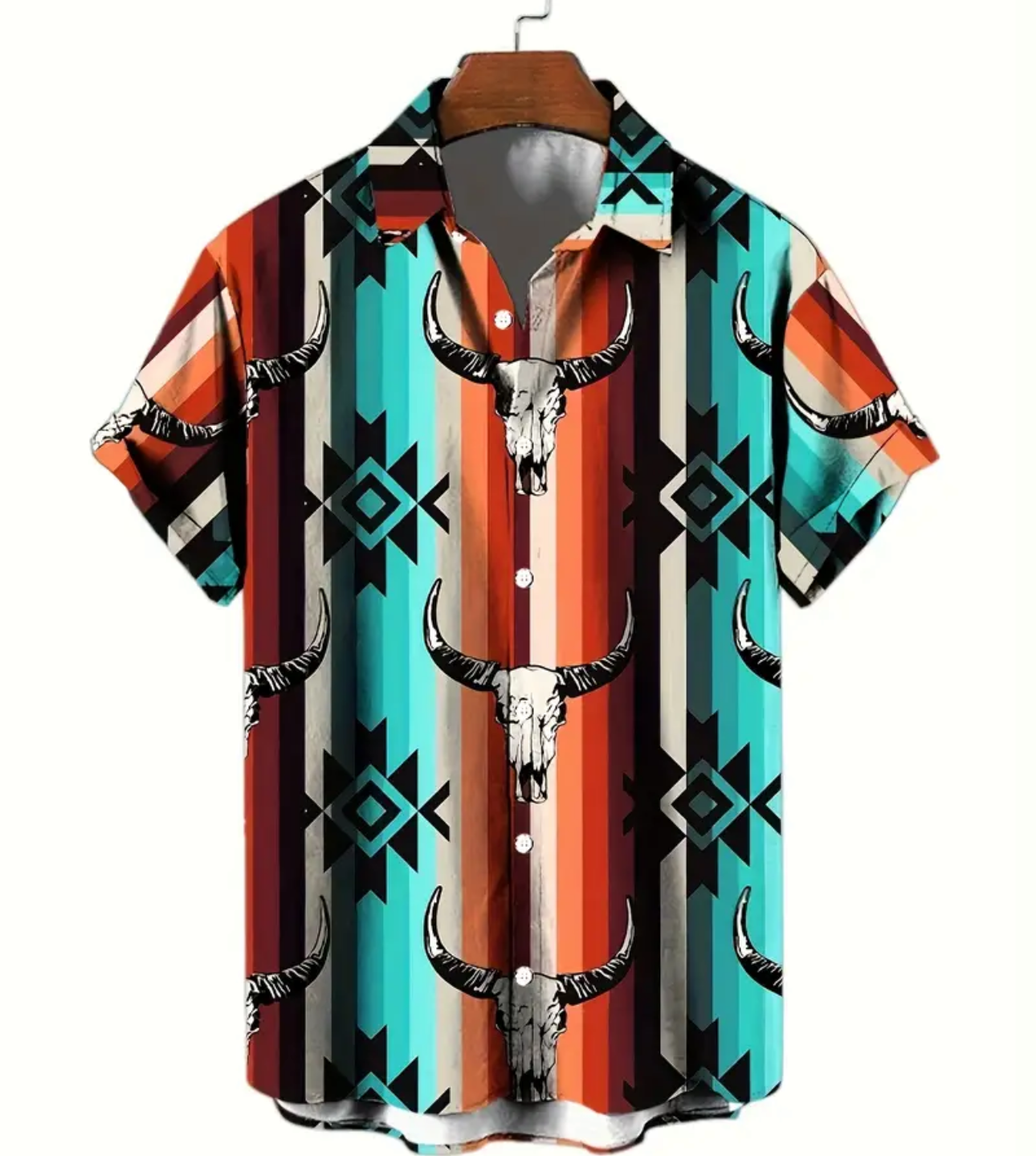Men's Short Sleeve button up Shirt