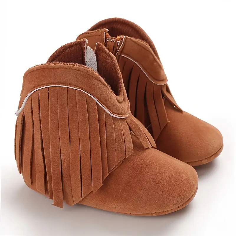 Baby brown Fringe cow girl Boots